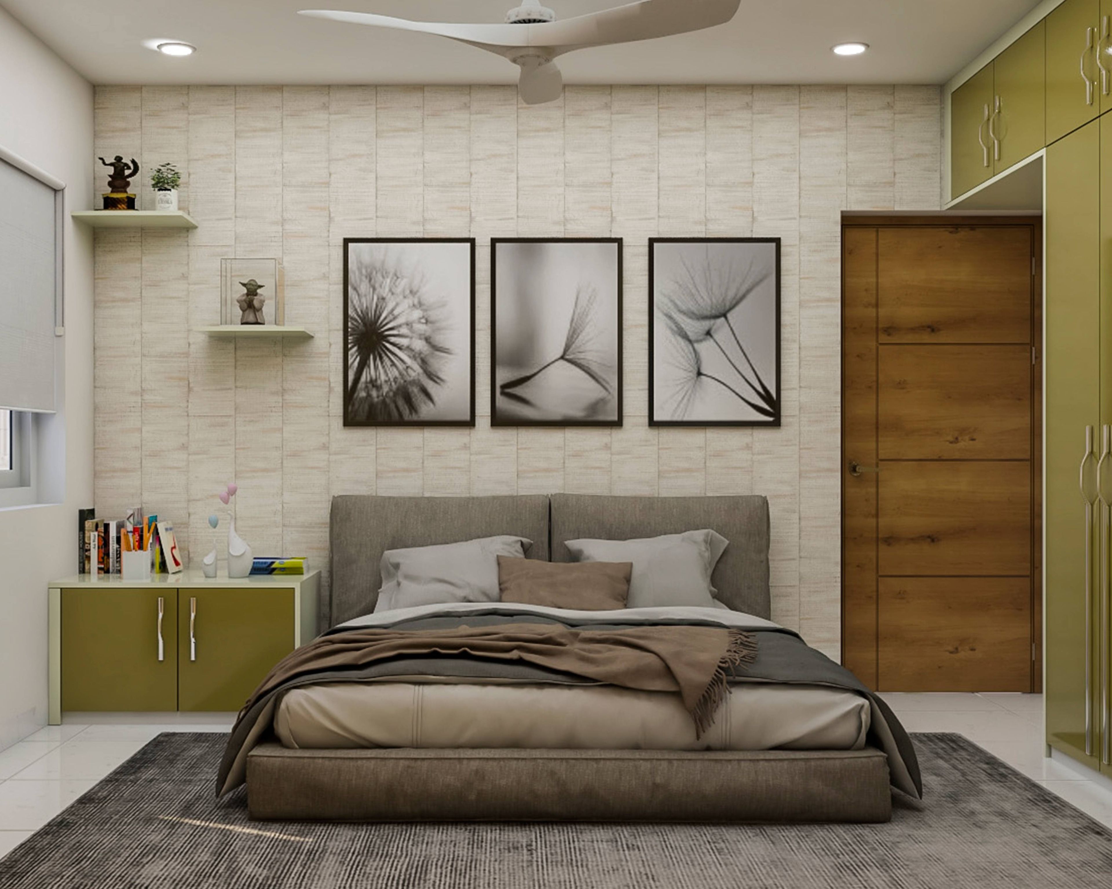 Spacious Modern Style Master Bedroom Design With Subtle Palette
