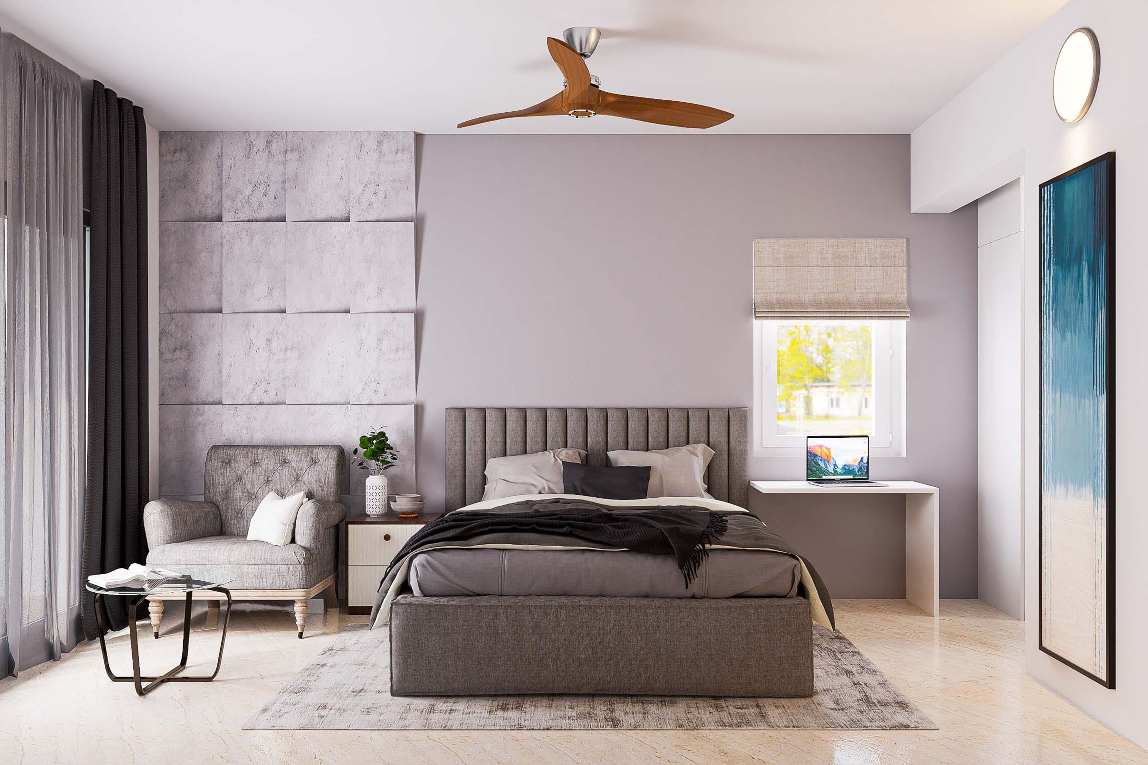 Modern Grey-Themed Master Bedroom Design
