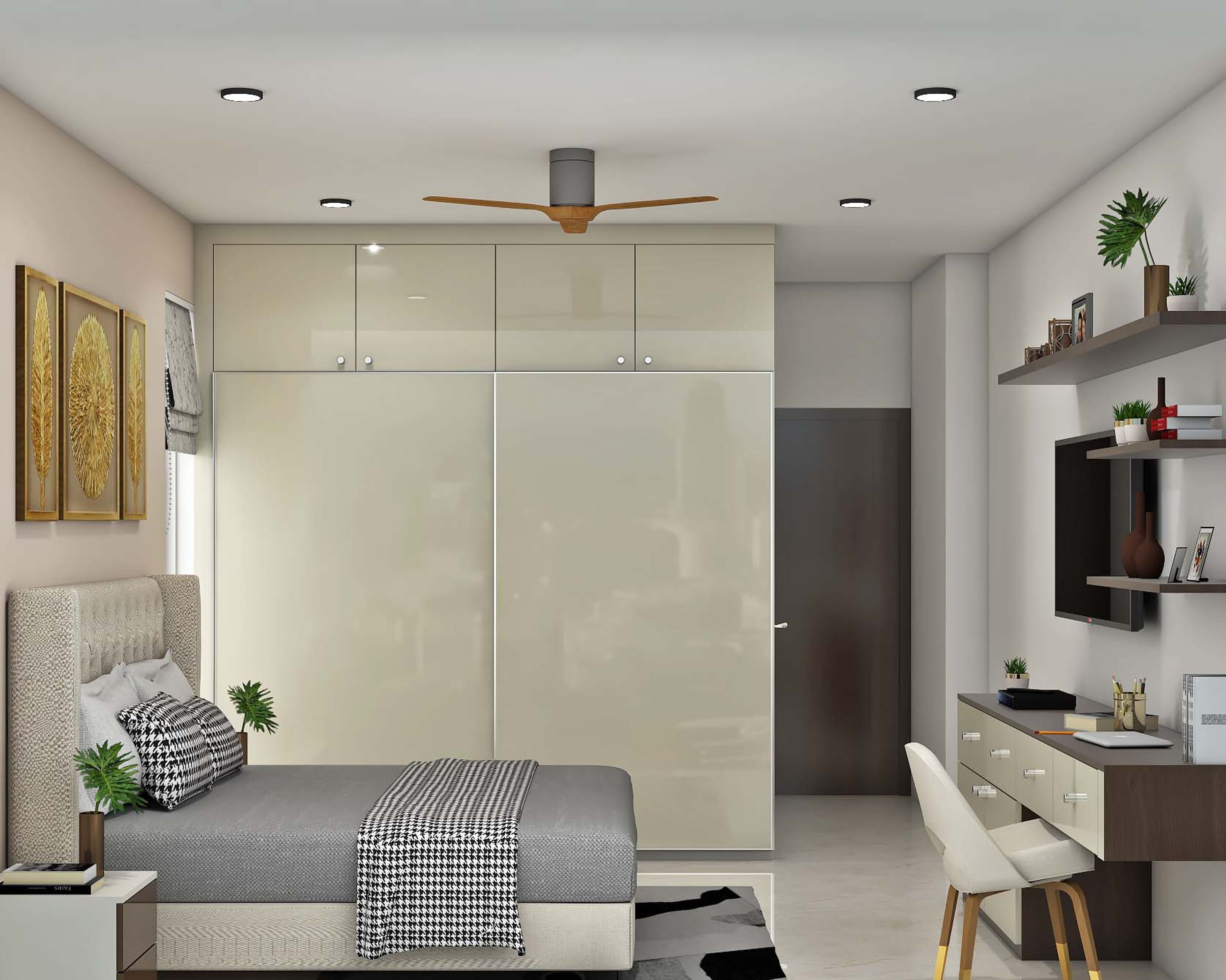 Multi-Functional Contemporary Style Master Bedroom Design