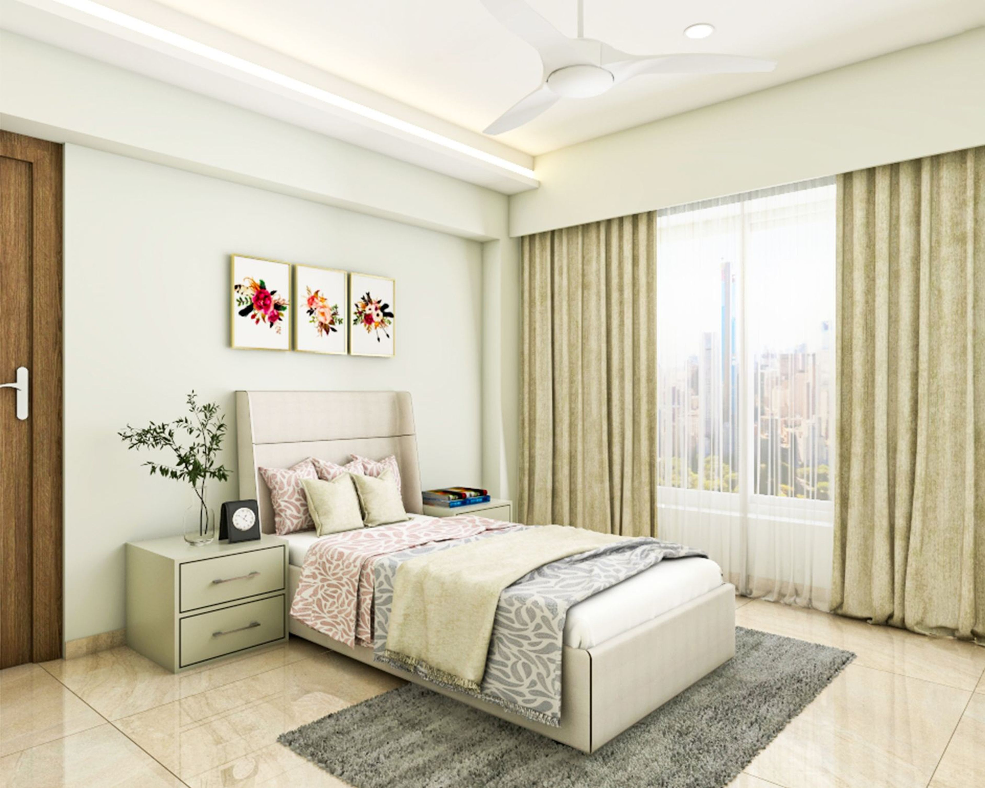 Modern Master Bedroom Design With Spacious Interiors
