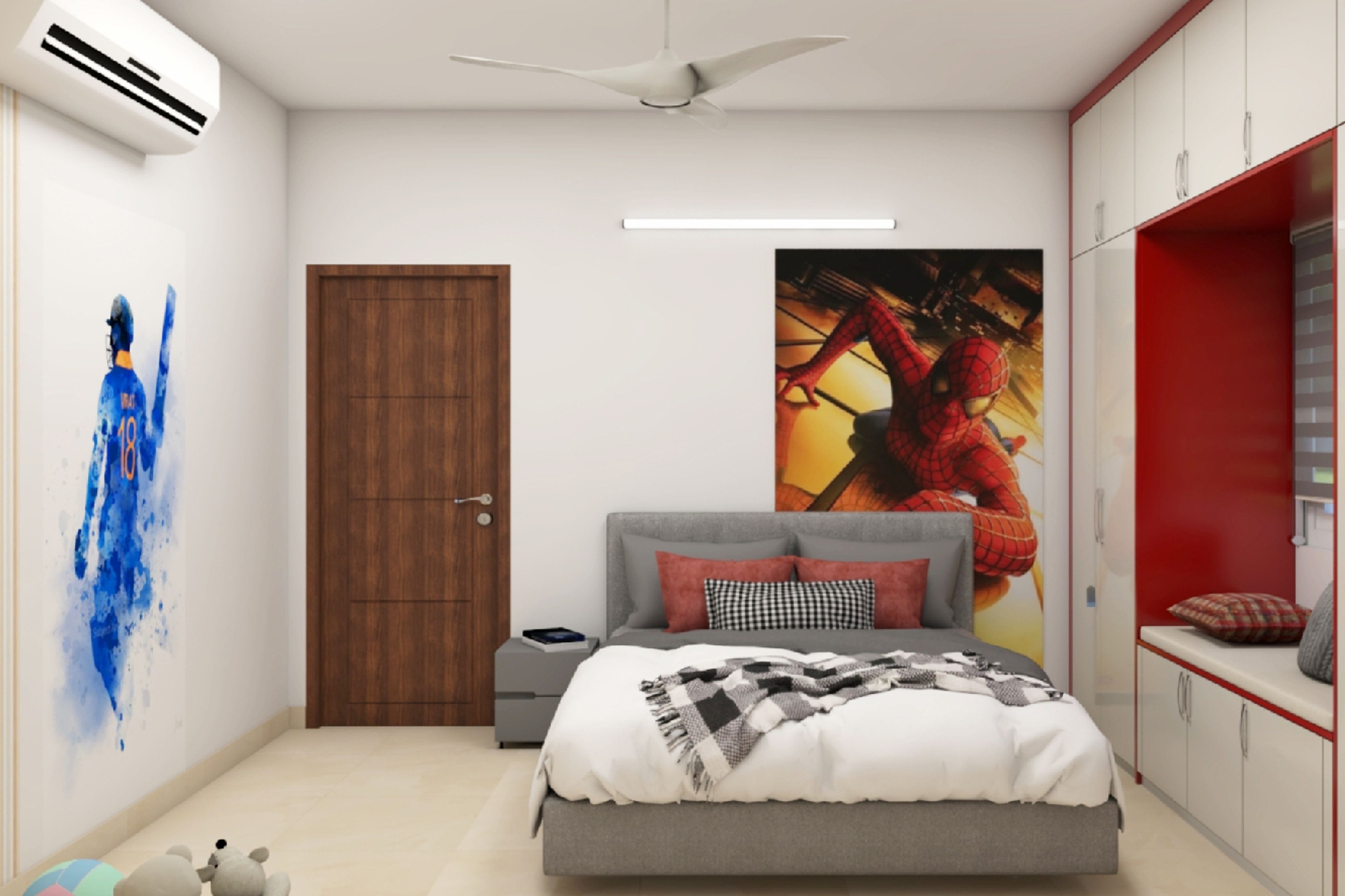 Modern Kid's Bedroom Design With Fun Wall Posters
