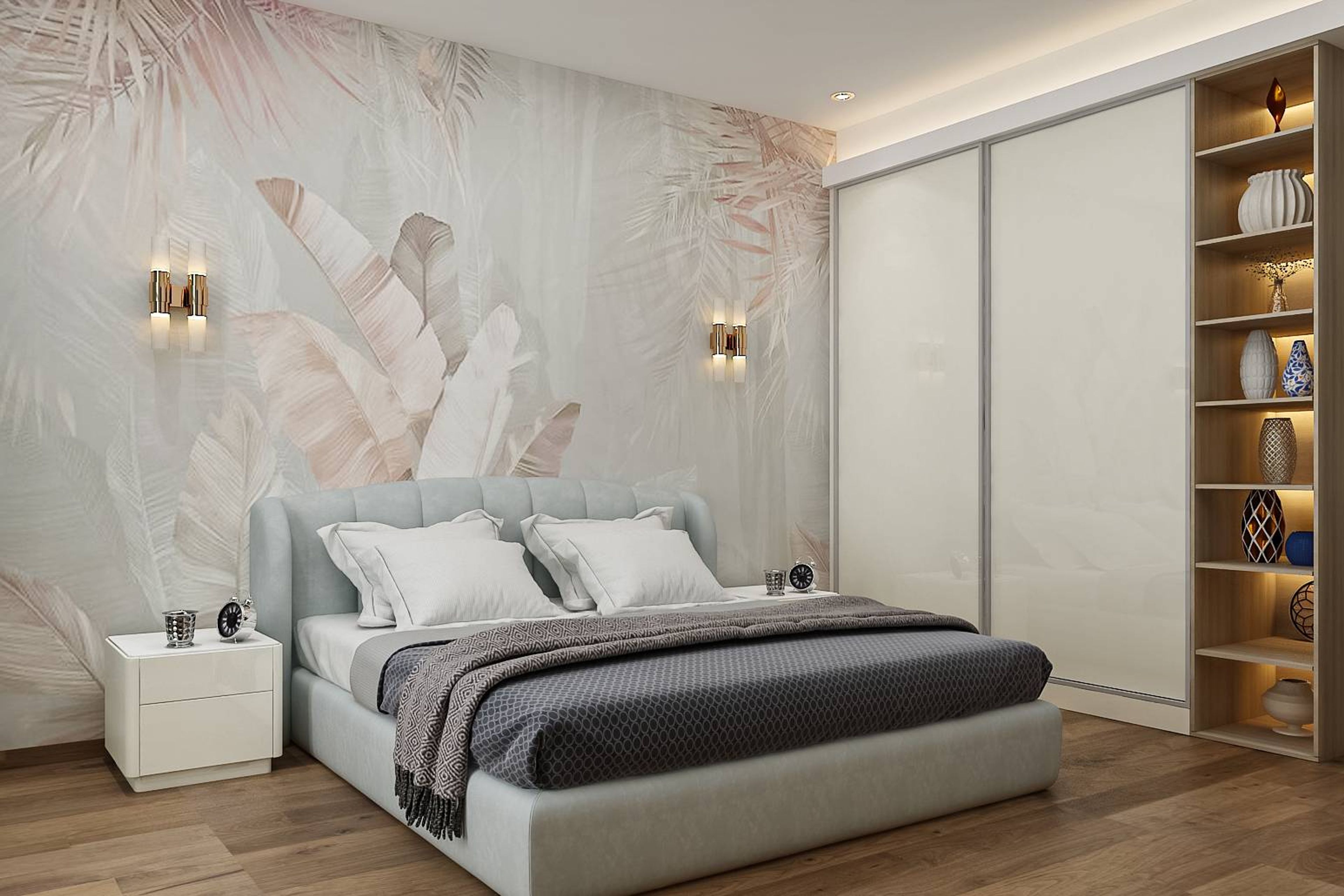 Contemporary Style Spacious Master Bedroom Design