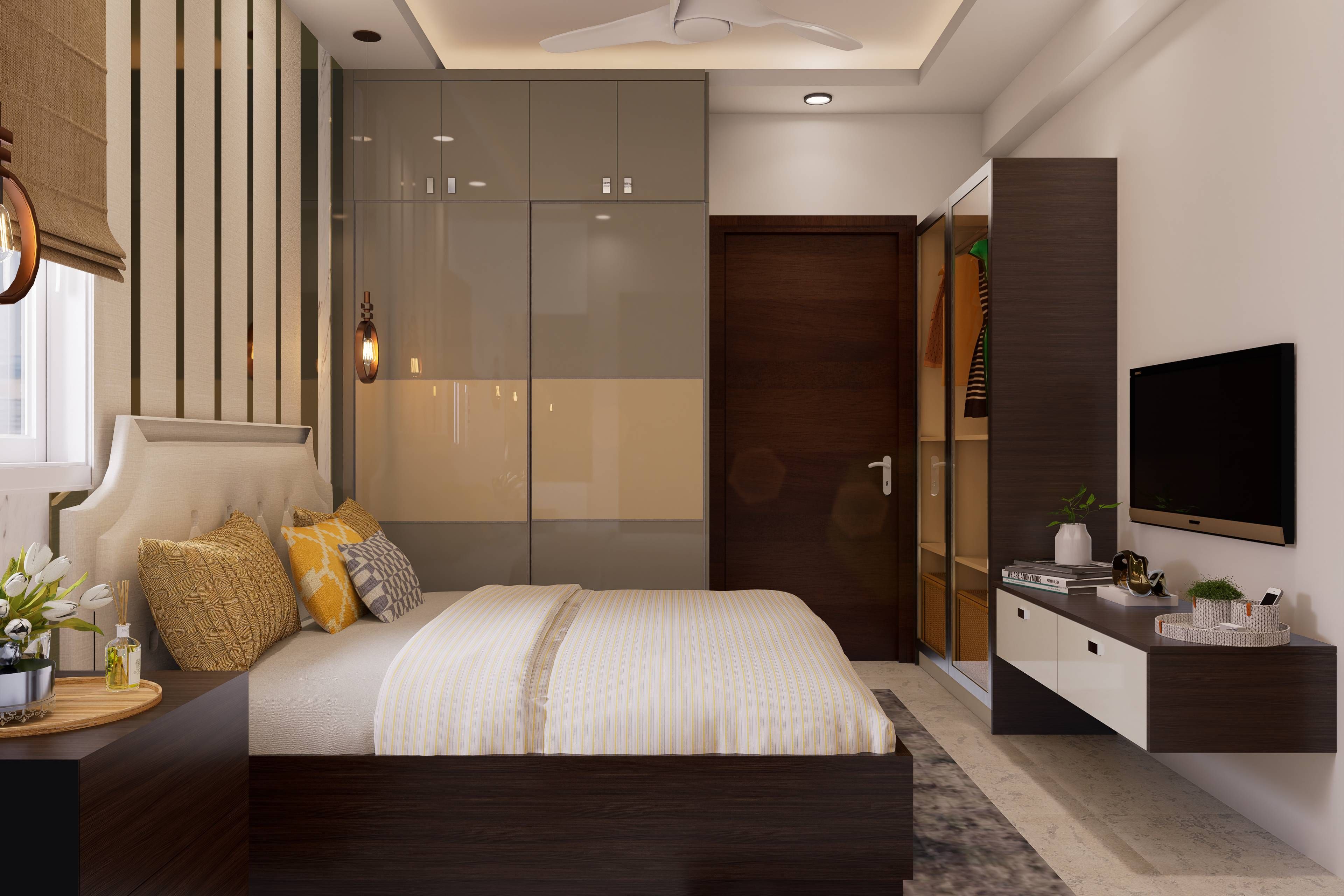 Modern Style Spacious Master Bedroom Design
