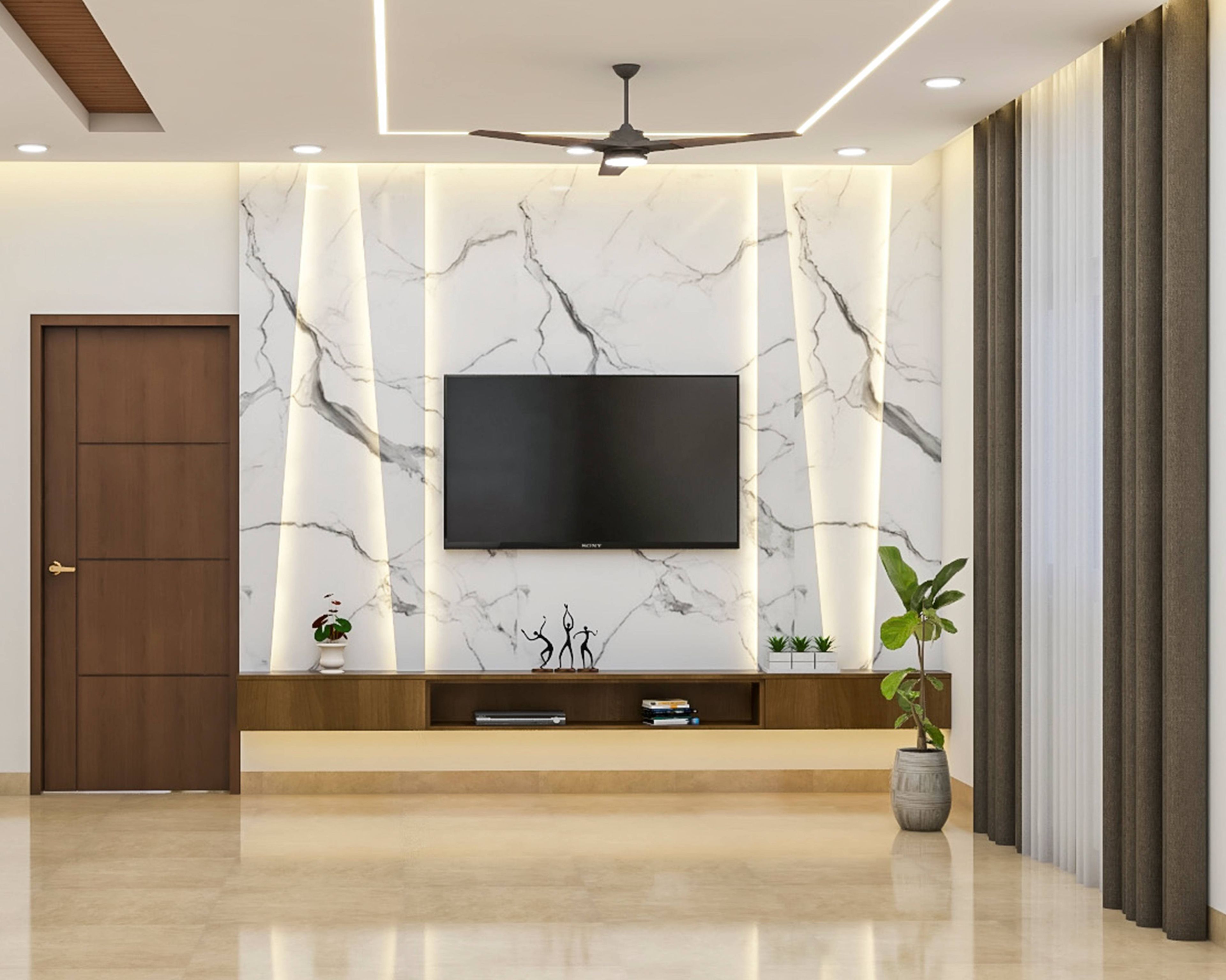 Modern TV Unit Design - Livspace