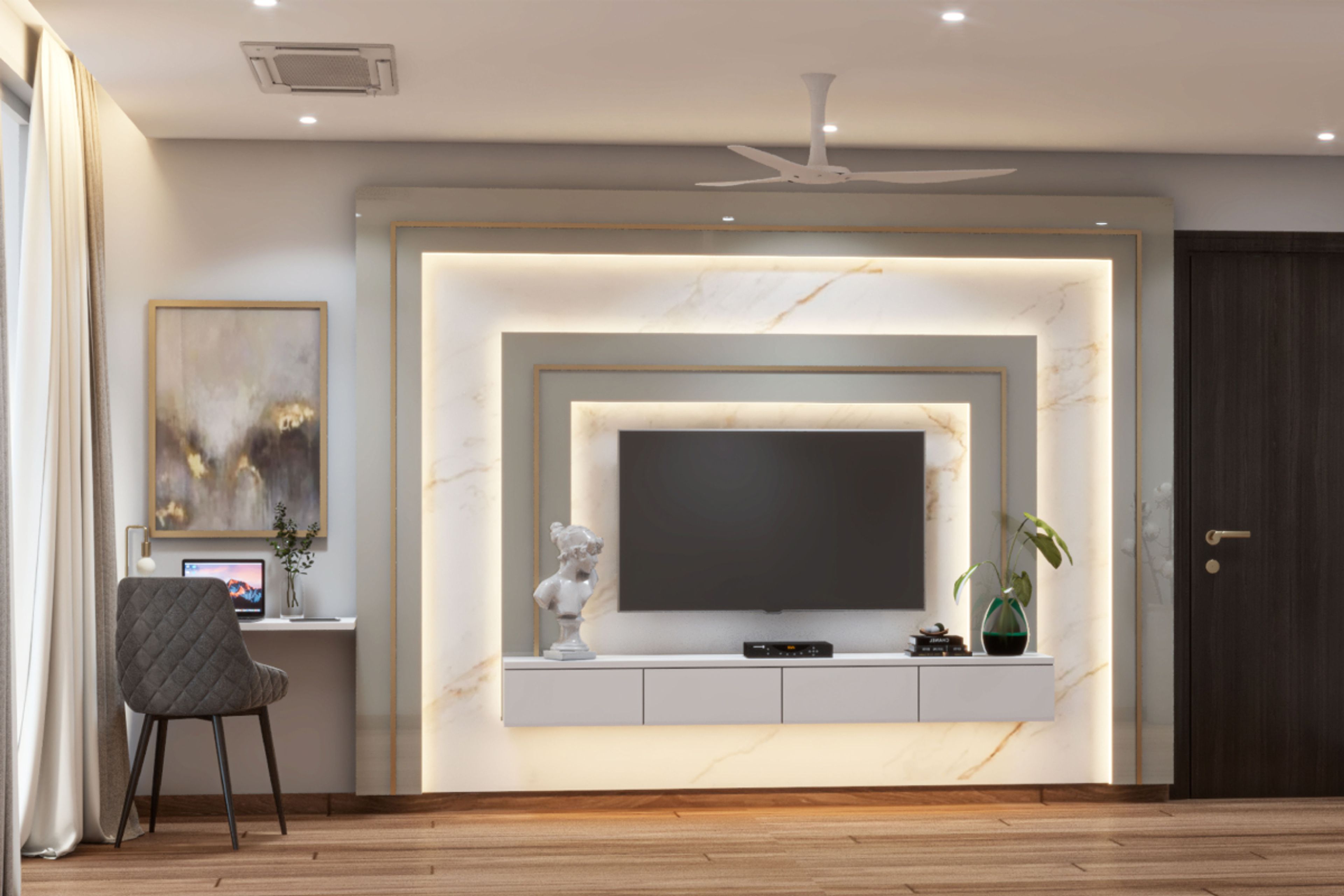 Contemporary TV Unit - Livspace