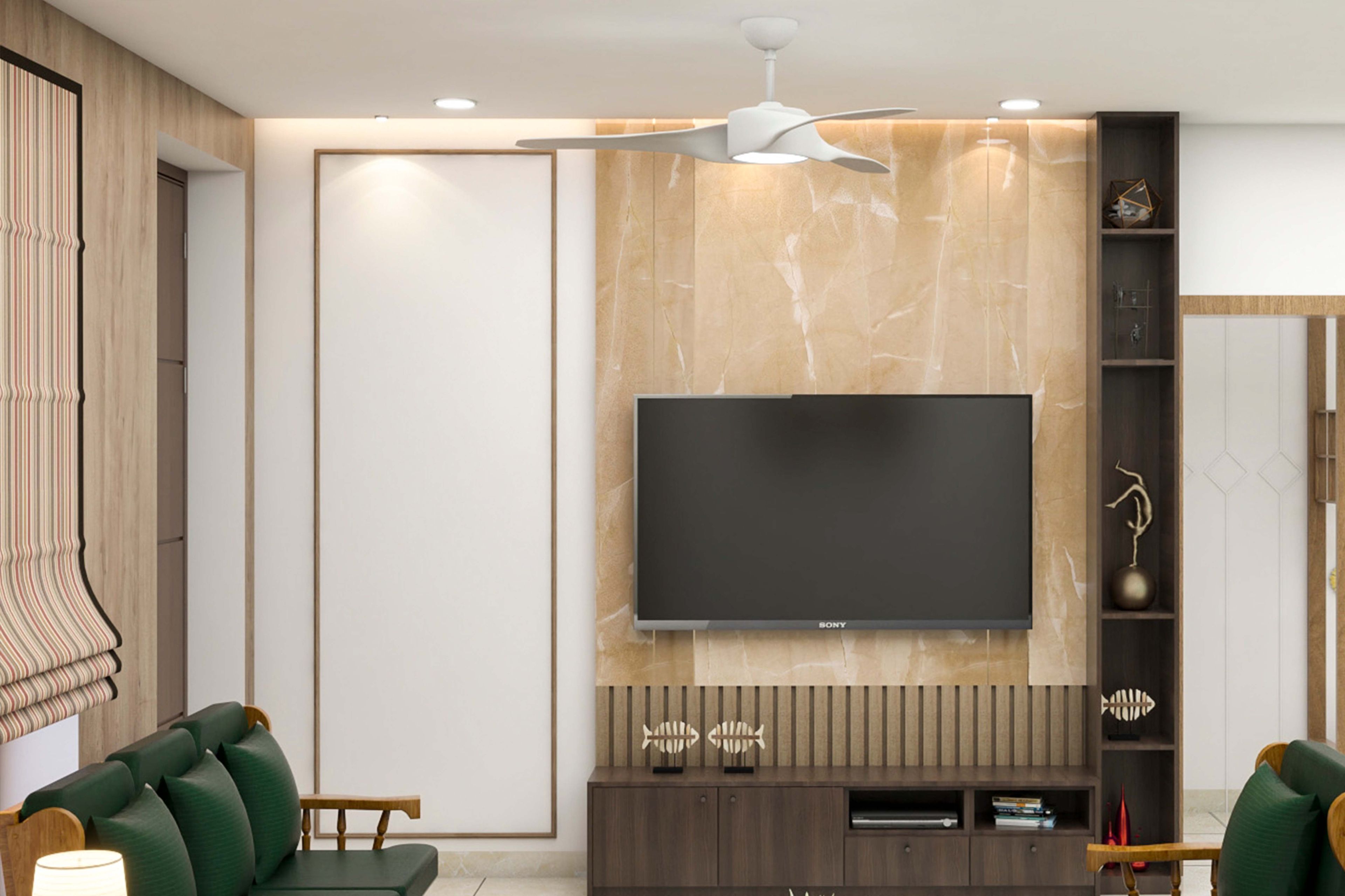 Modern Brown TV Unit - Livspace
