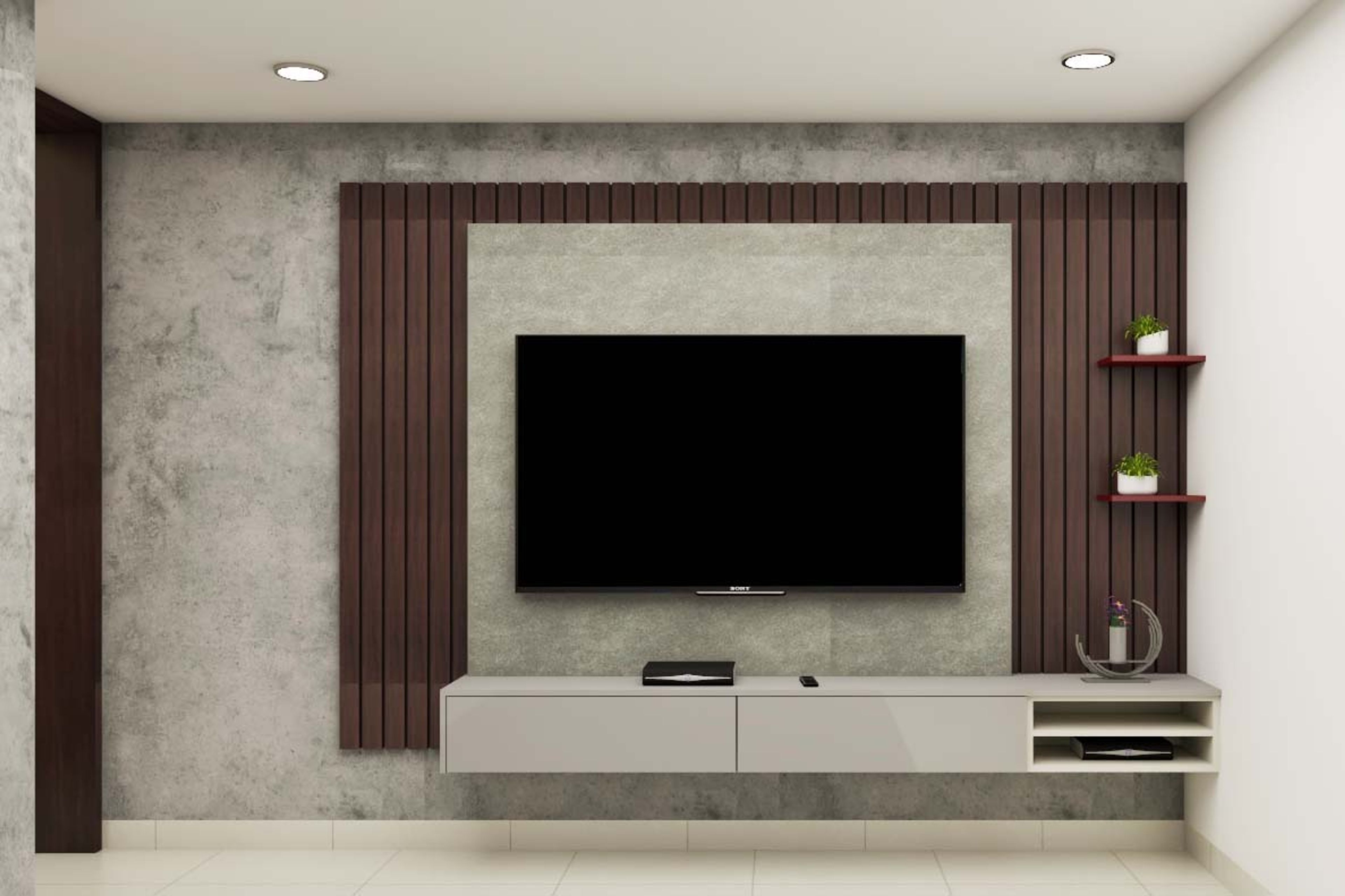 Contemporary TV Unit - Livspace