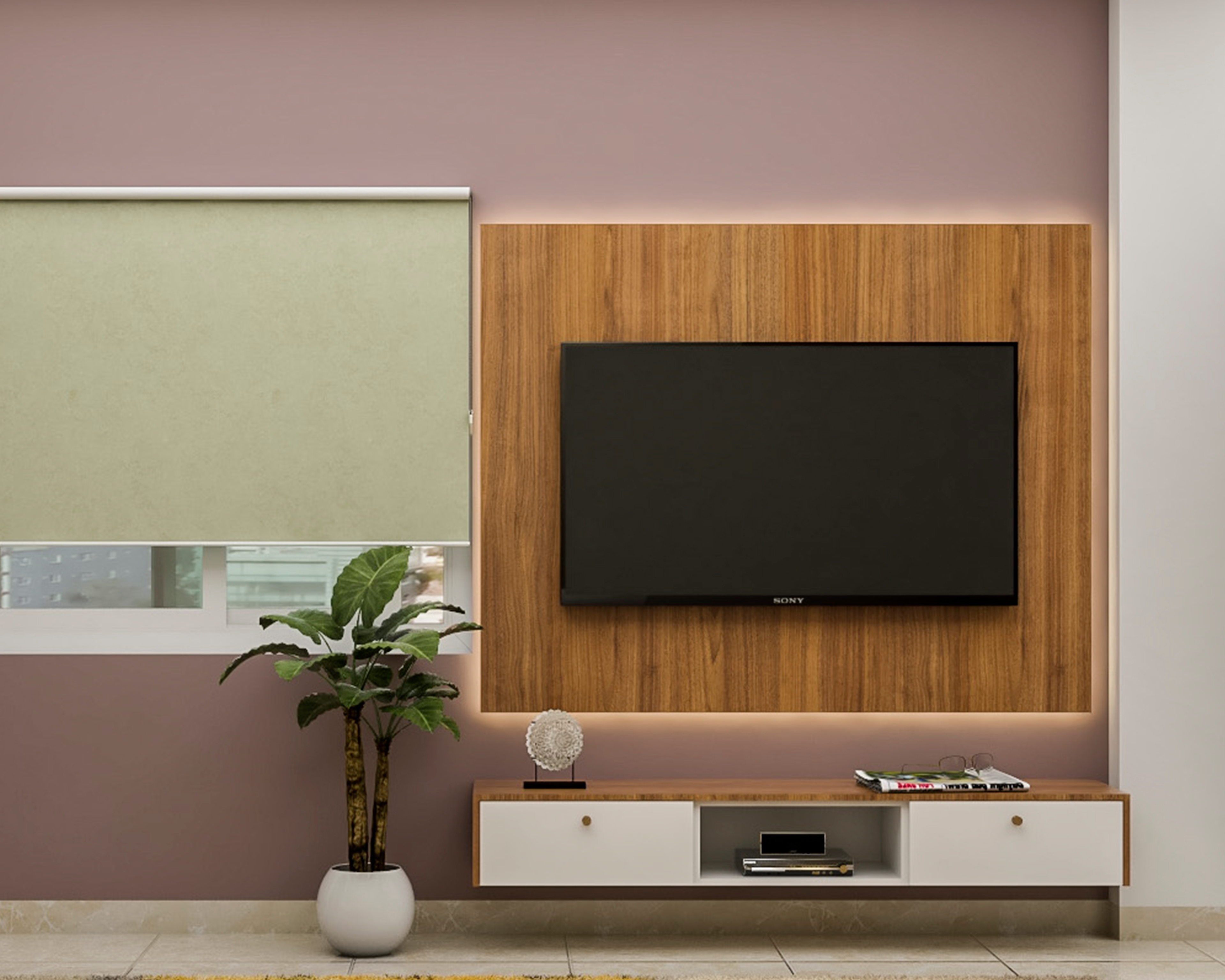 Compact TV Unit Design - Livspace