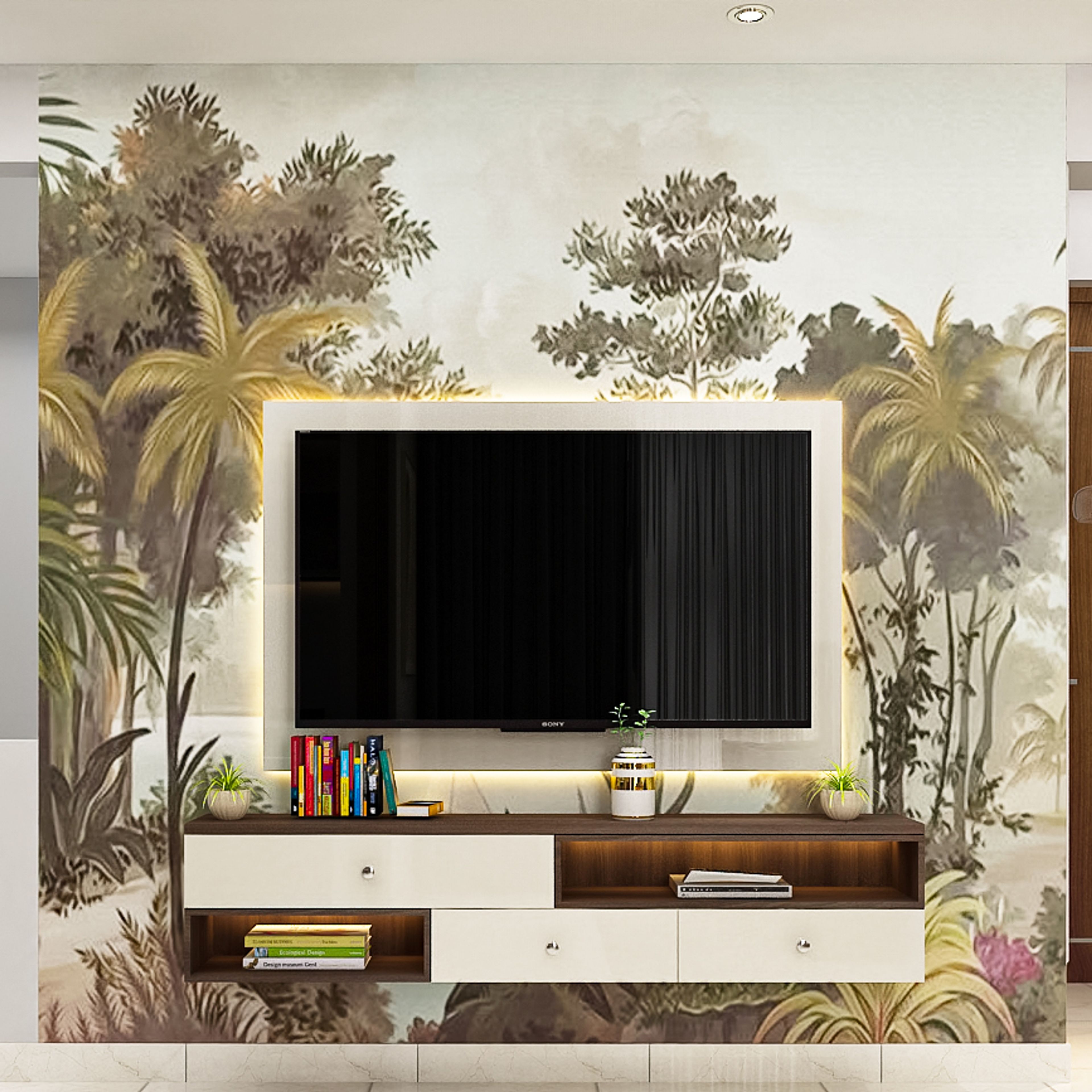 Vintage TV Unit - Livspace