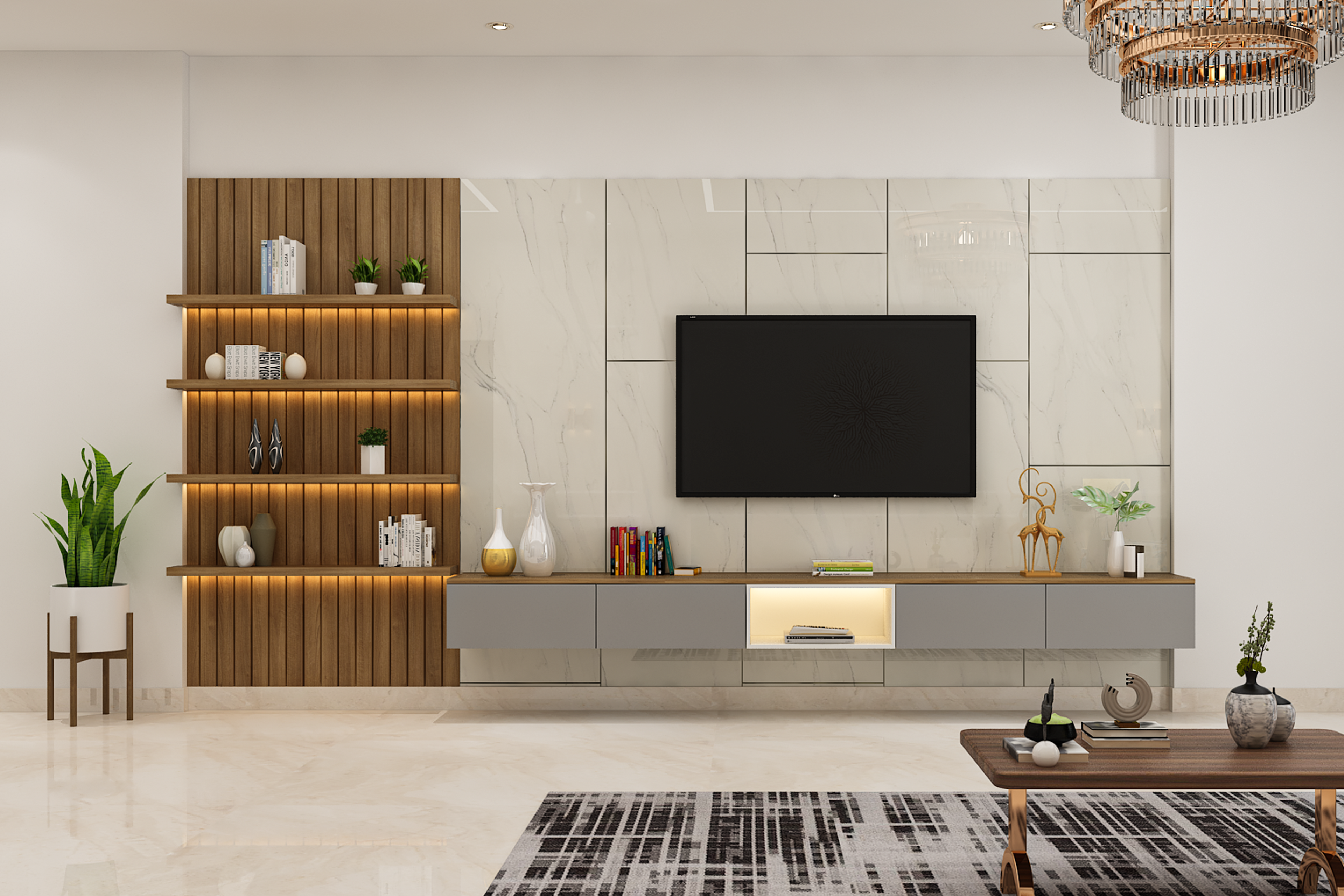 Modern TV Unit - Livspace