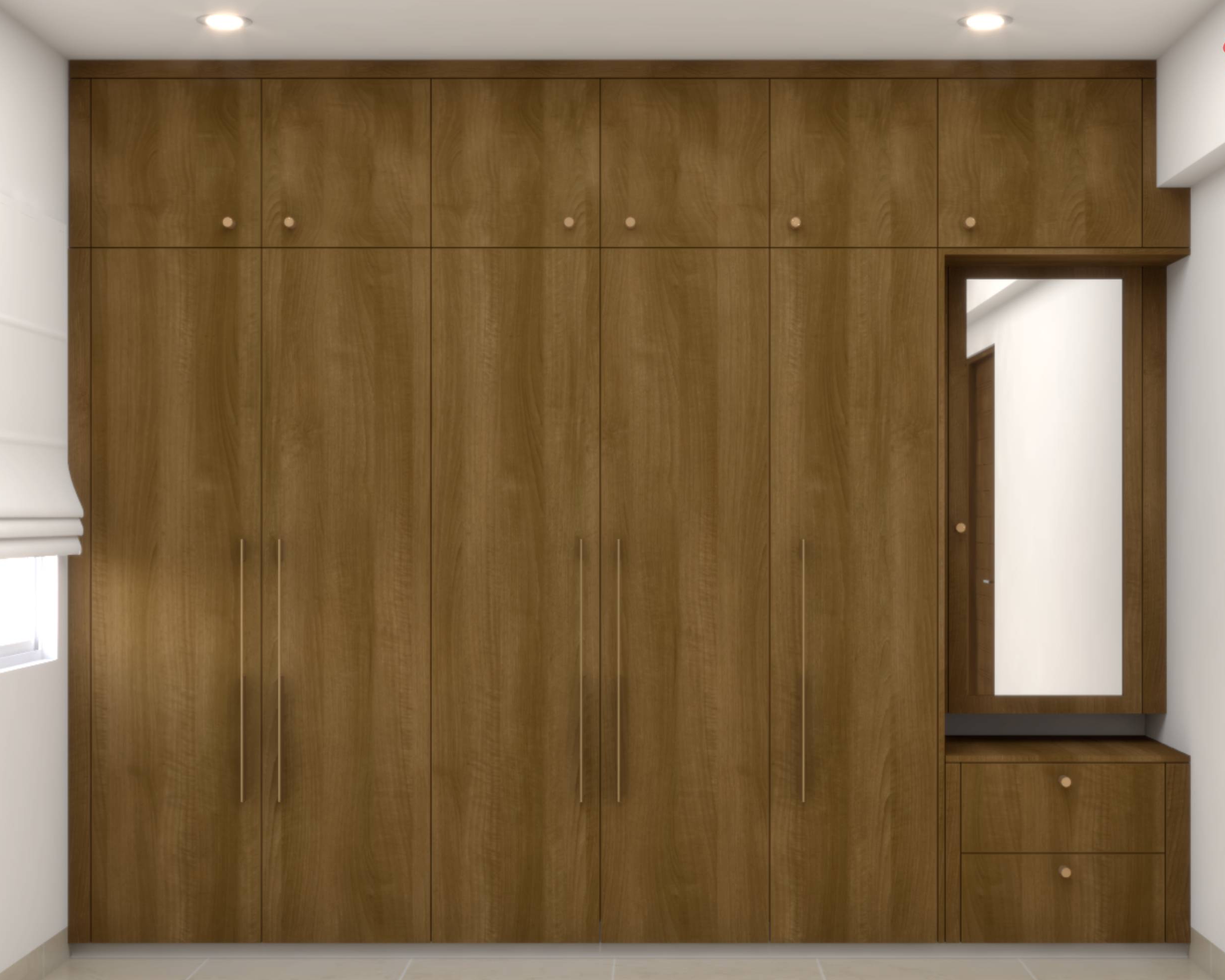 Contemporary Style Wooden Wardrobe Design