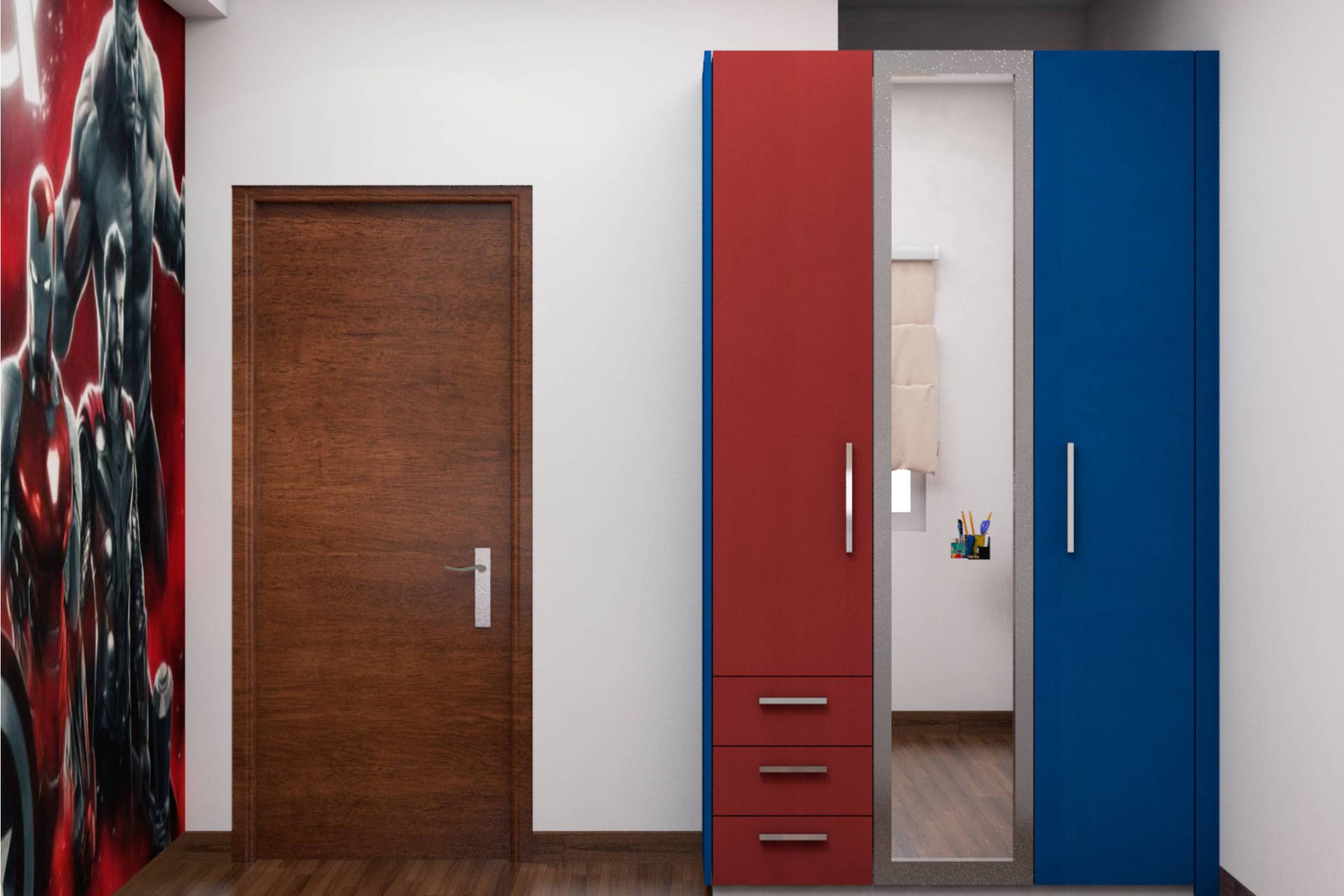 Modern Styled Compact Sized Wardrobe Design