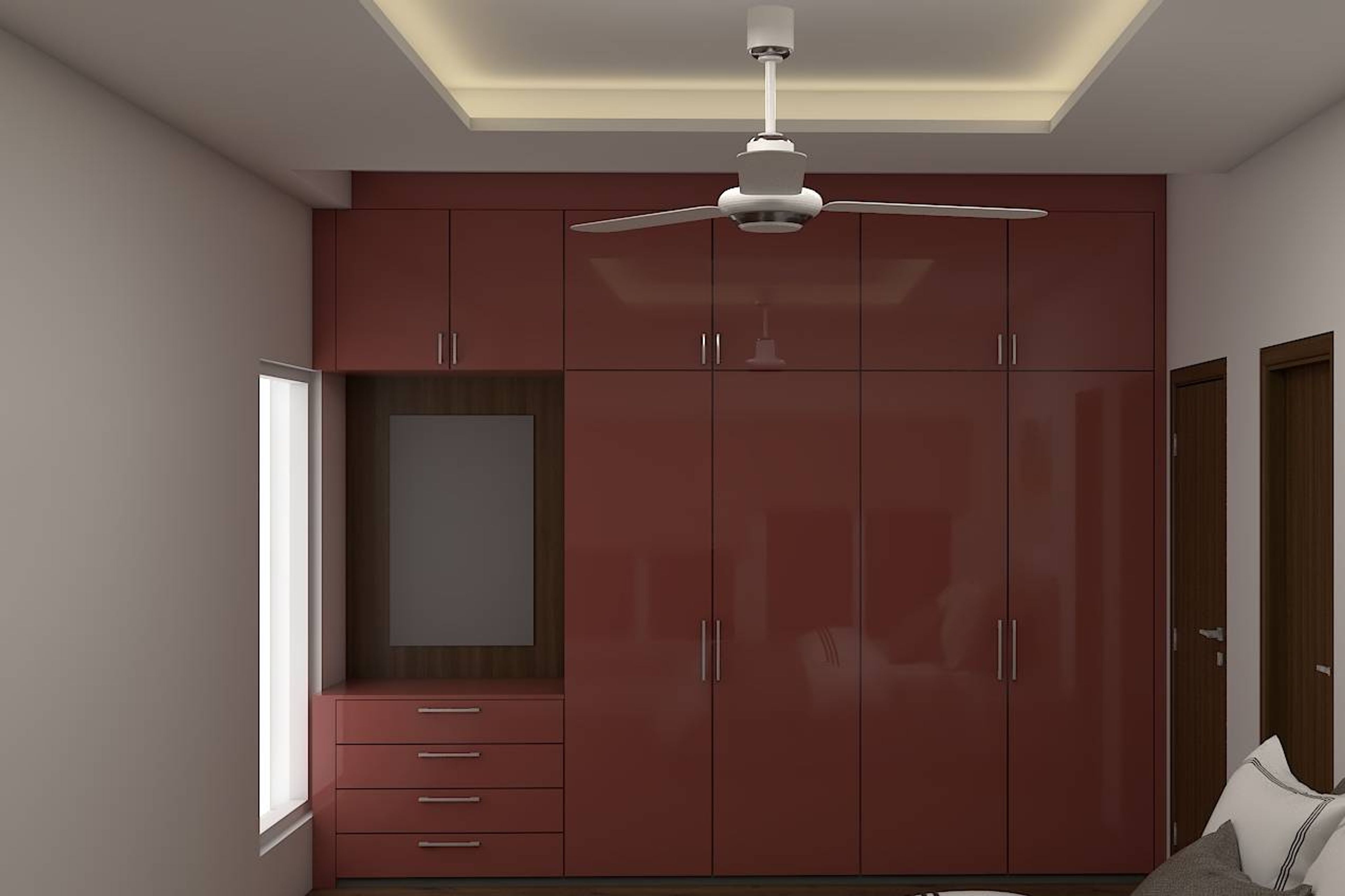 Modern-styled Spacious Wardrobe Design