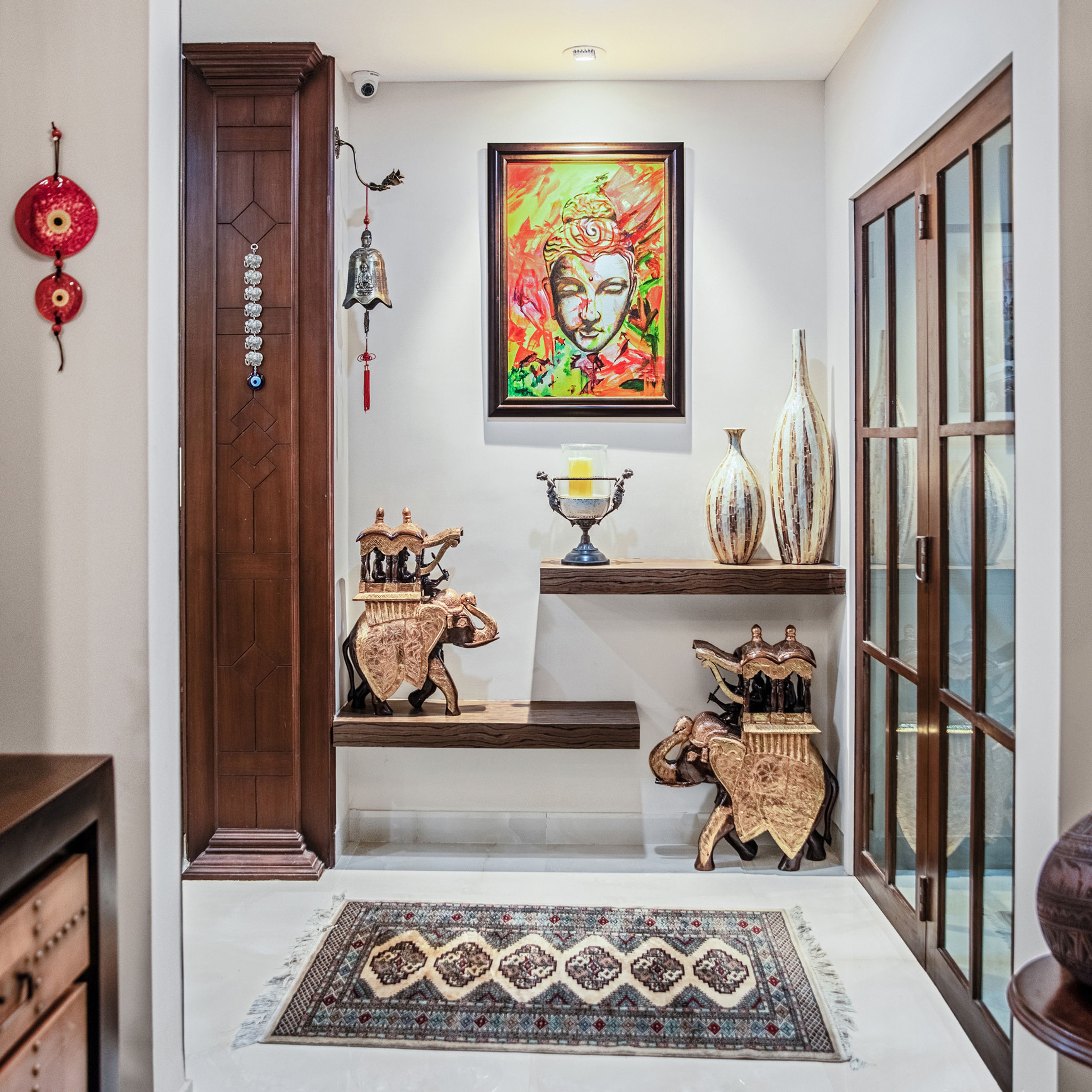 Modern 2-BHK Flat In Chennai With Kitchen Island