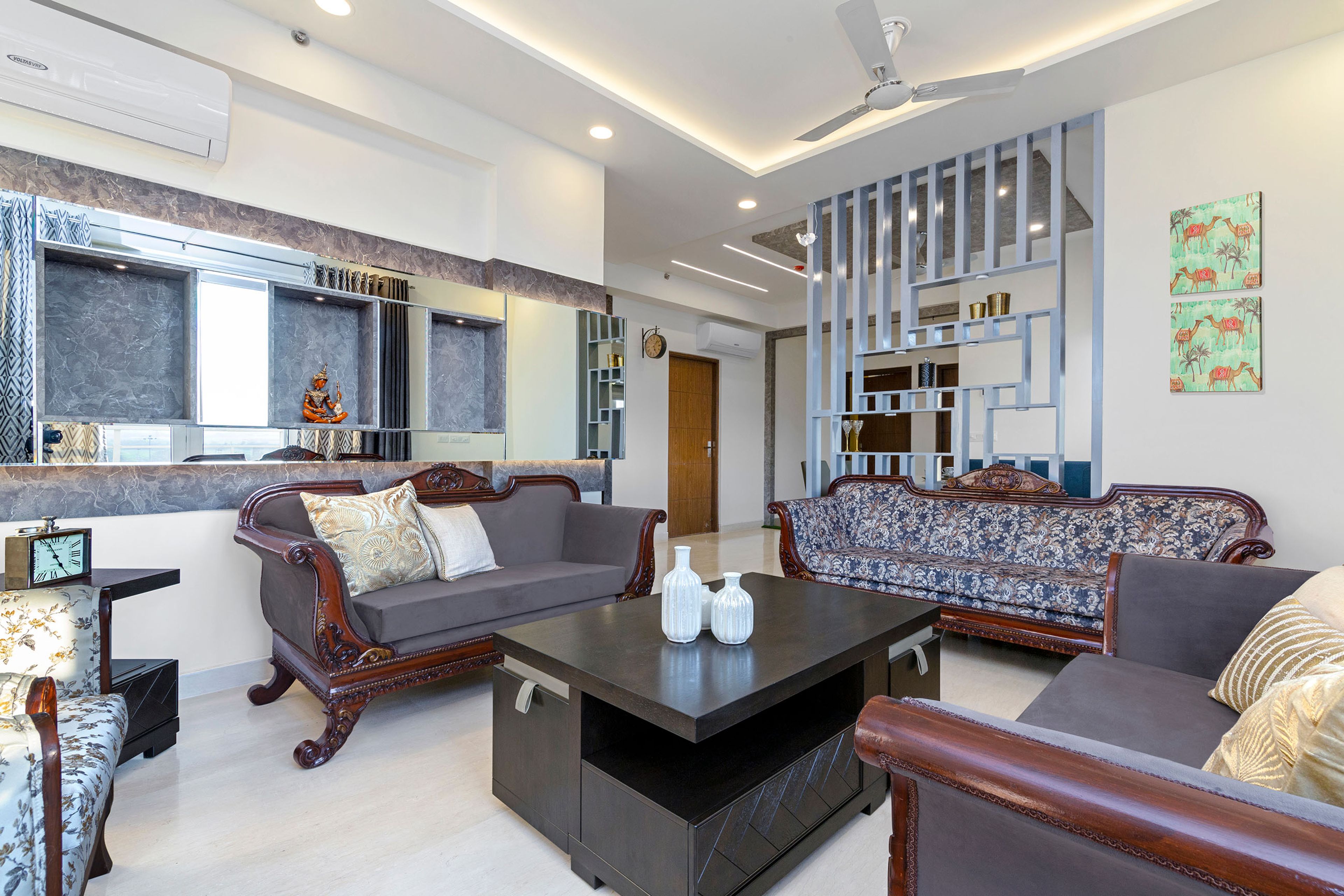 Contemporary 2-BHK Flat In Dwarka With Spacious Balcony