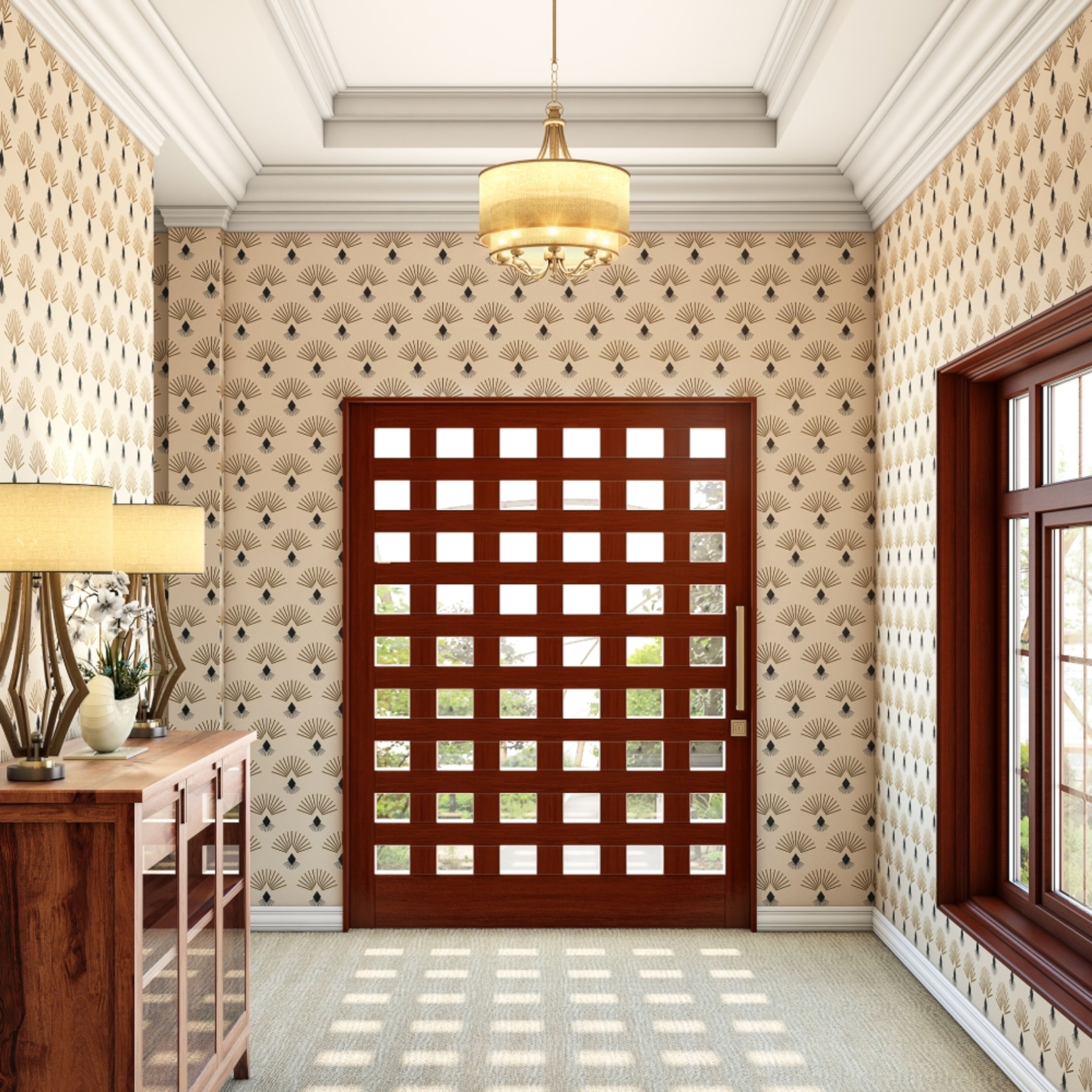 Timeless Classic Swing Single Door Design in Matte Finish