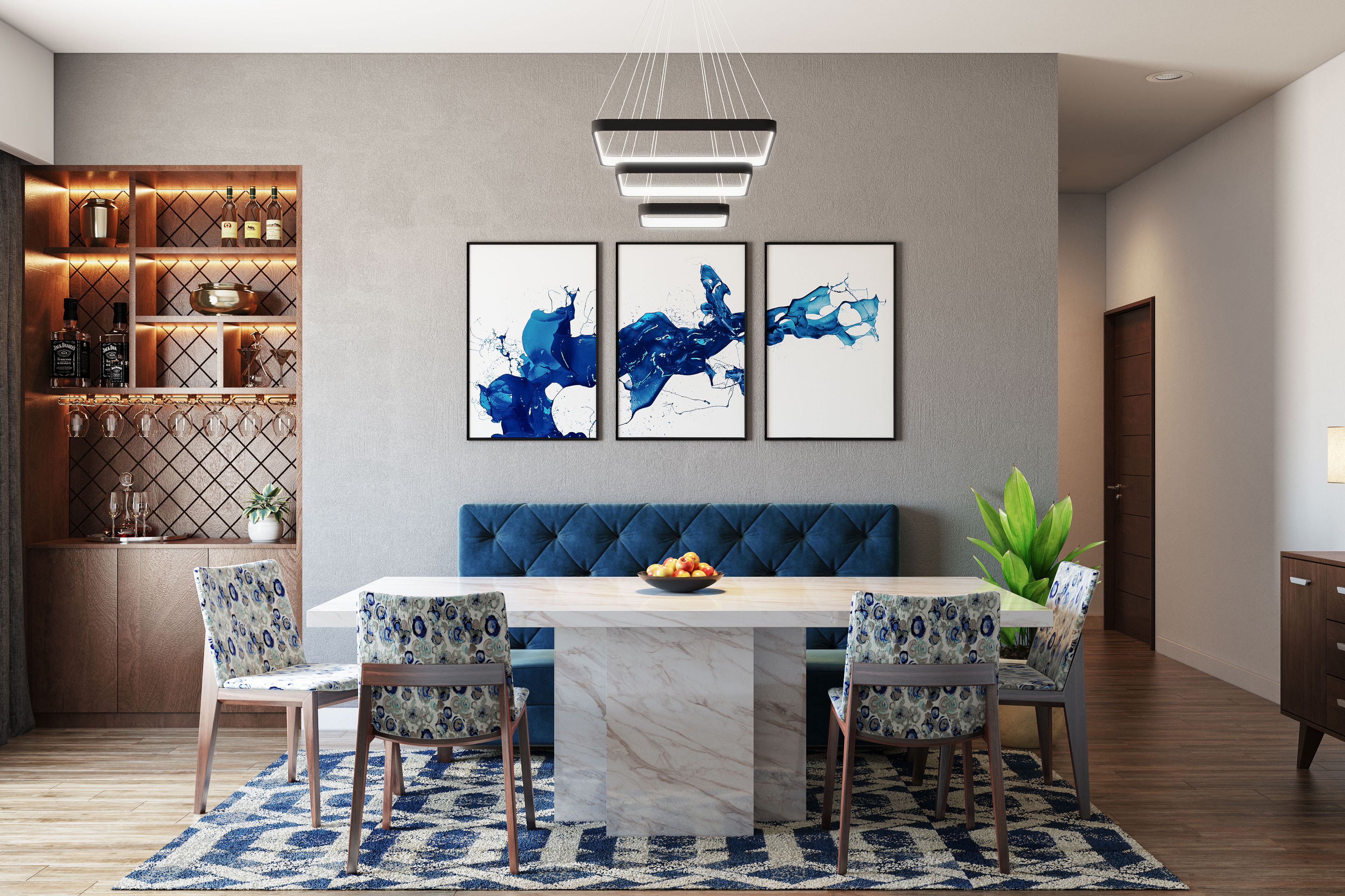 Modern Dining Room - Livspace