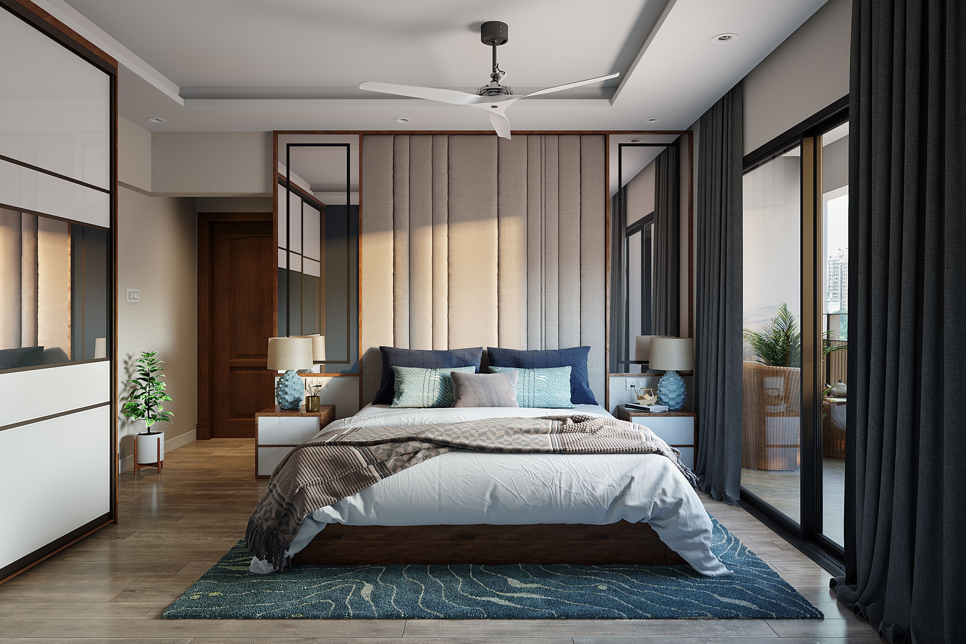 Multifunctional Contemporary Style Master Bedroom Design