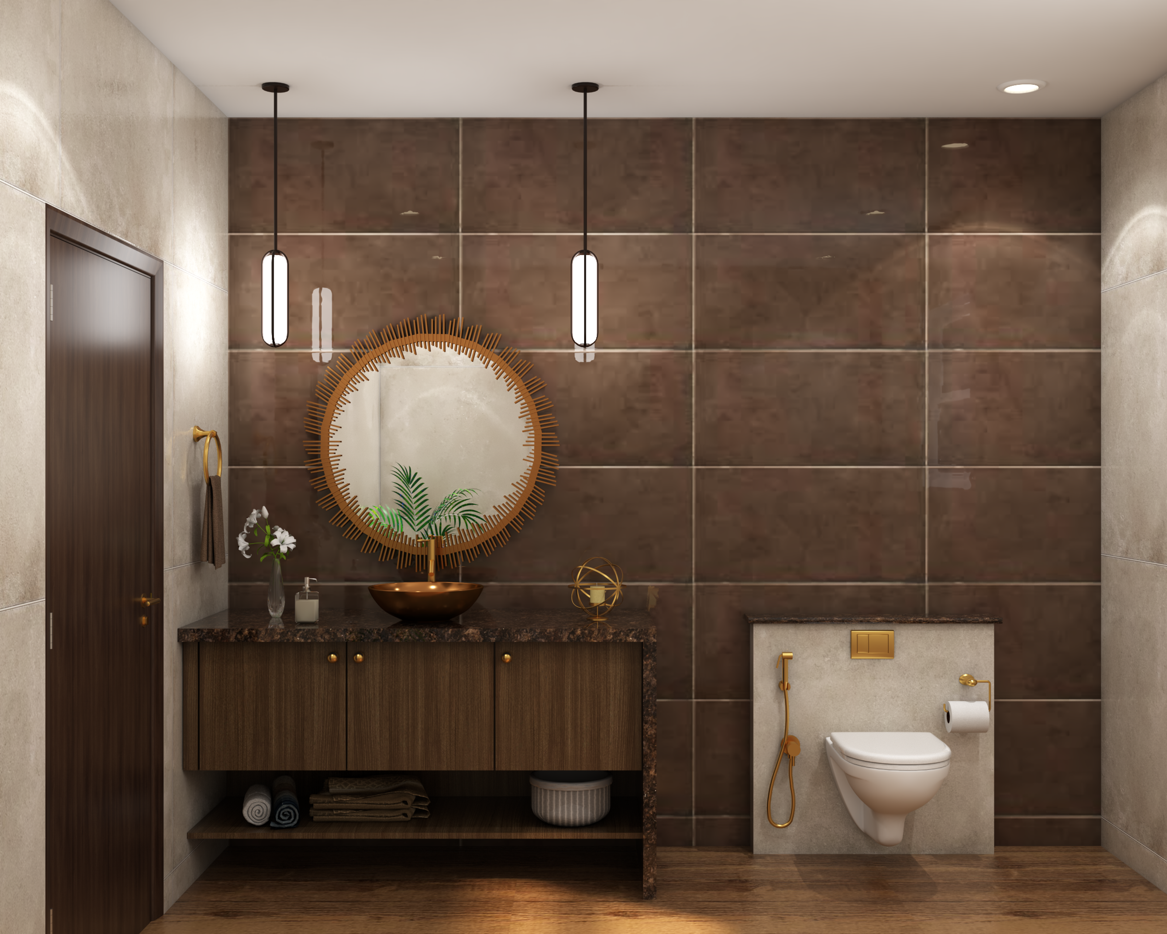 Contemporary Style Spacious Bathroom