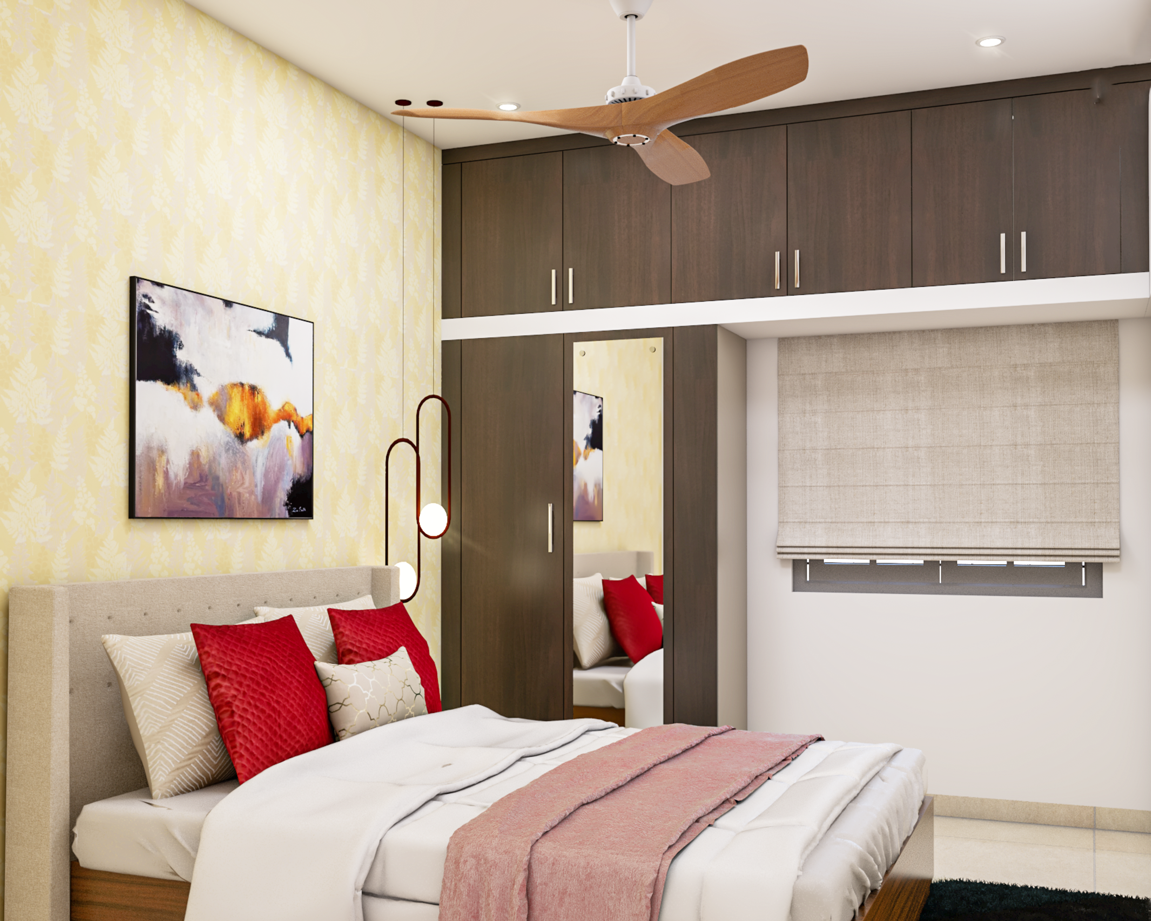Modern Guest Room With Compact Interiors