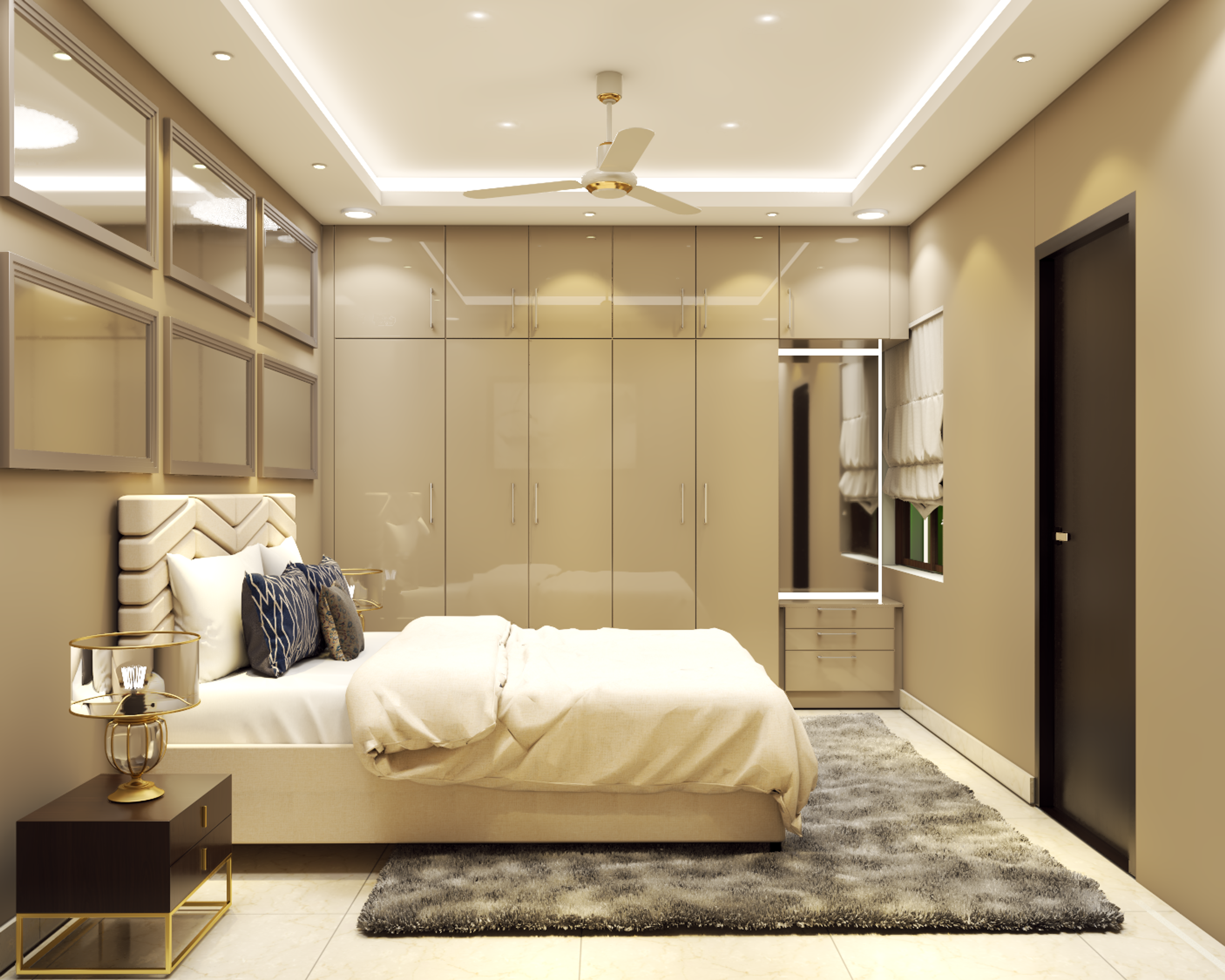 Modern Compact Guest Room Design With Maximum Storage