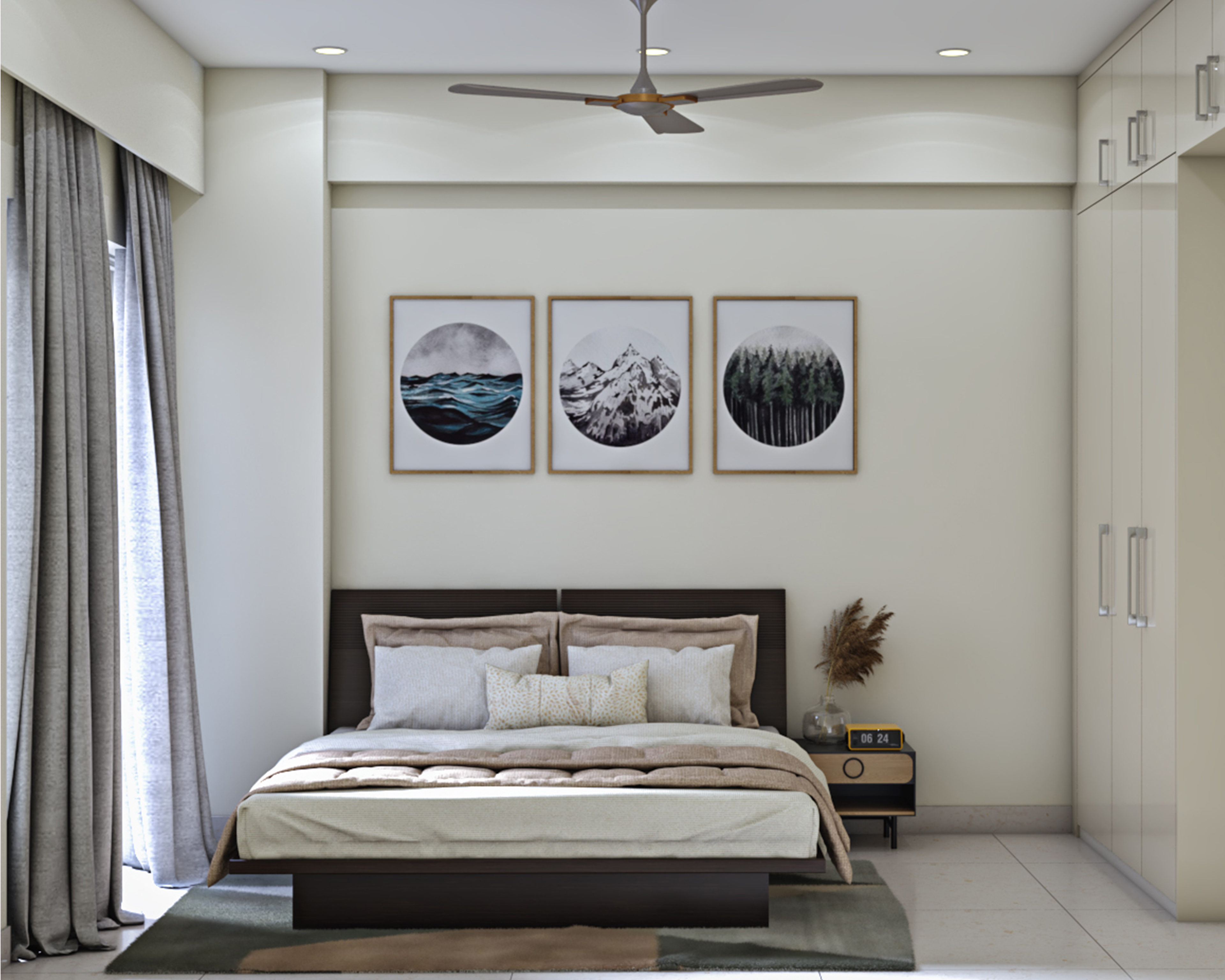 Modern Neutral Toned Guest Bedroom Ideas