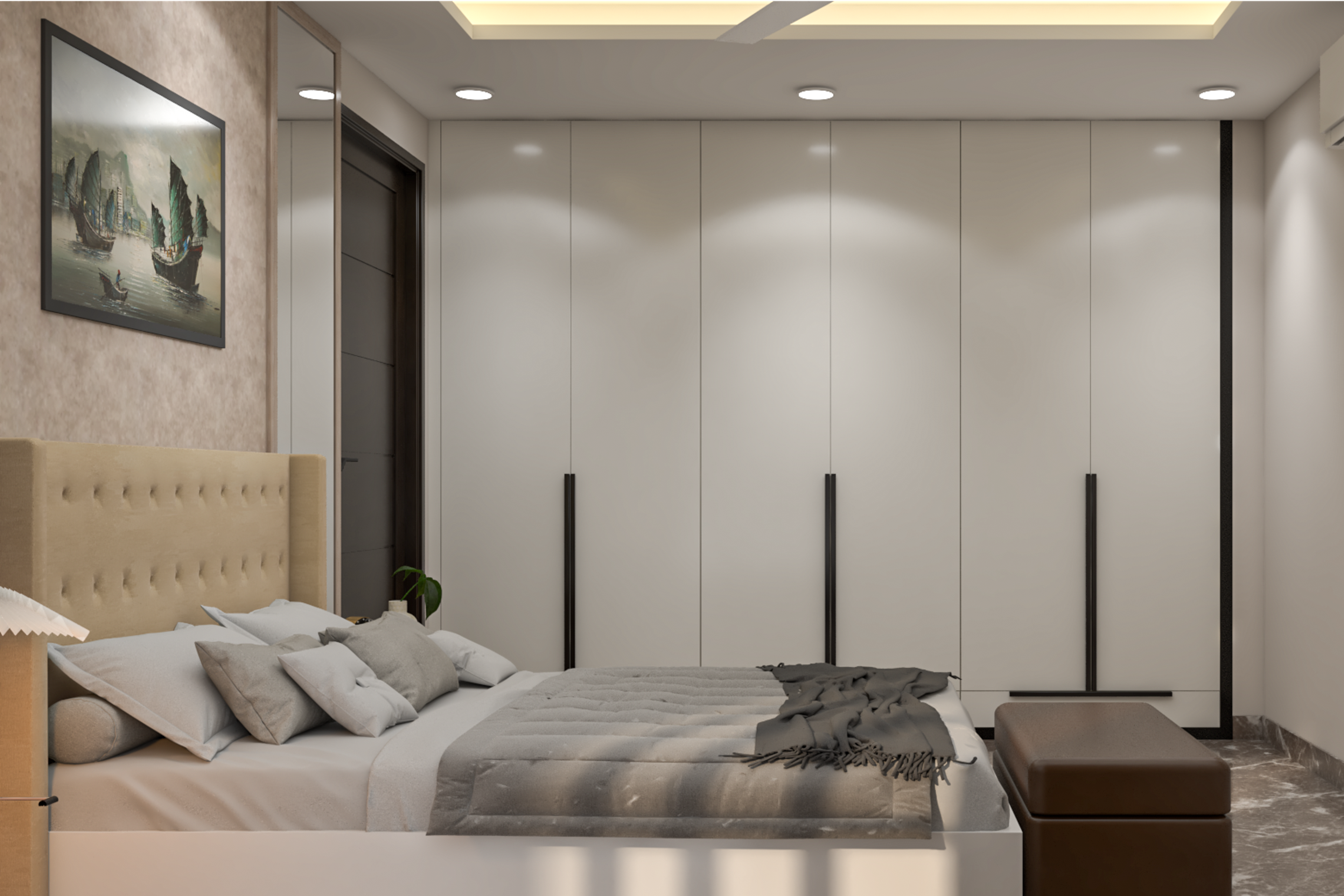 Easy To Maintain Modern Guest Bedroom Ideas For Rental Homes - Livspace