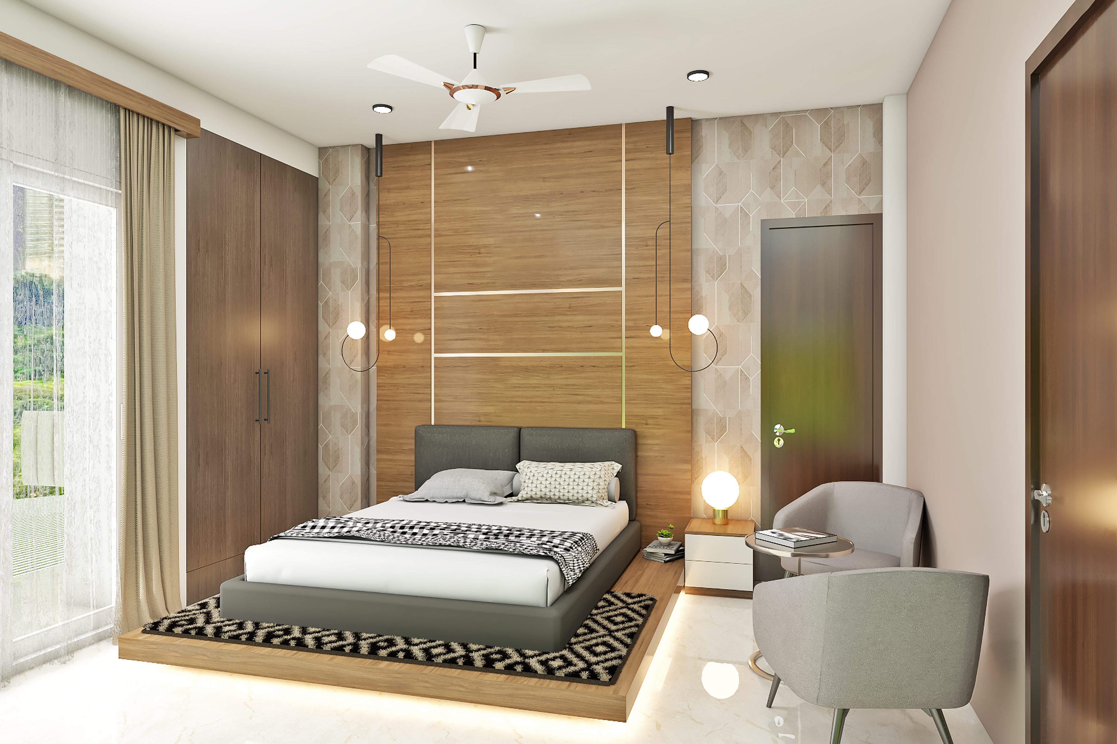 Contemporary Multifunctional Guest Room Interior Ideas