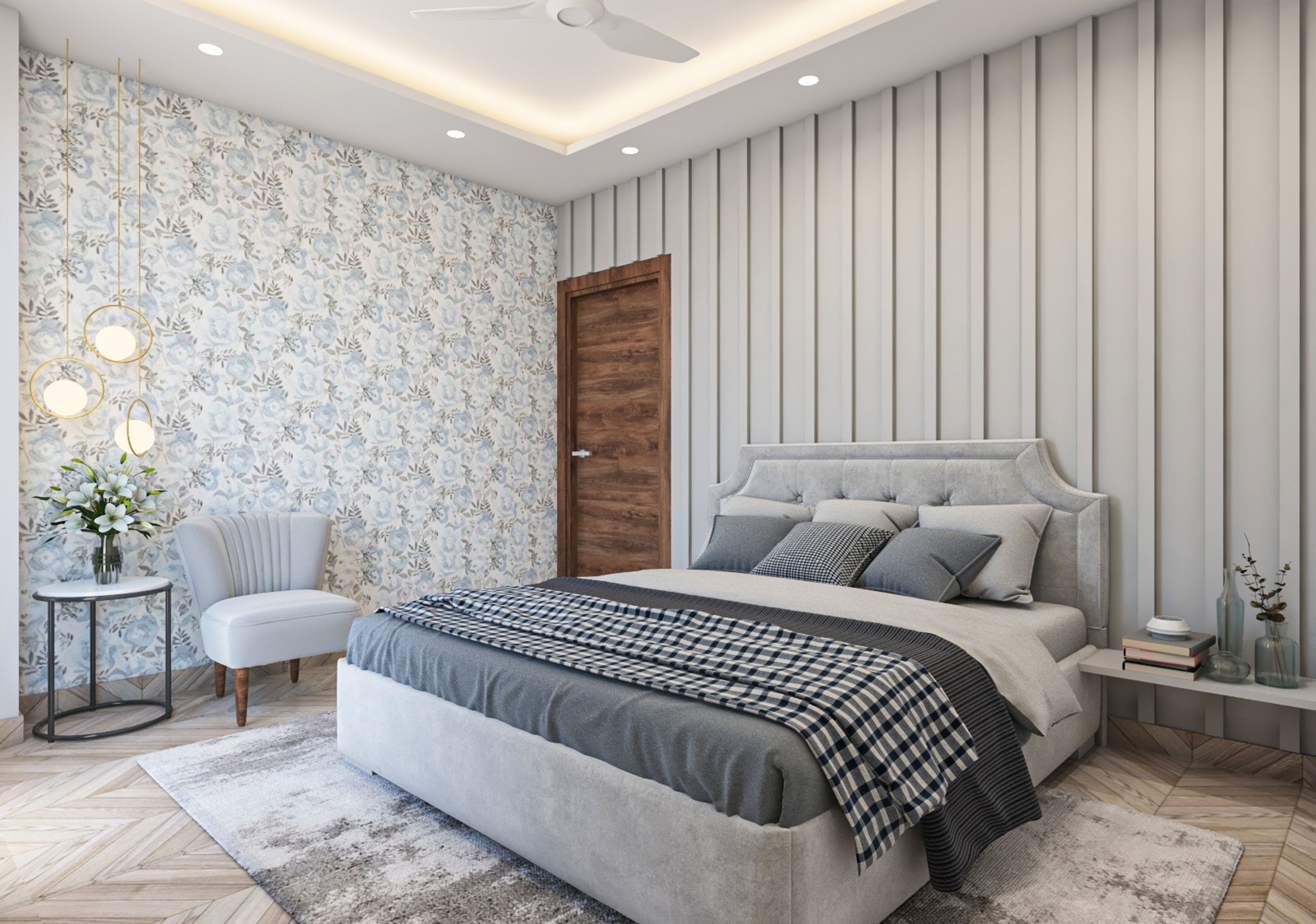 Spacious Guest Room Designed With Modern Interiors