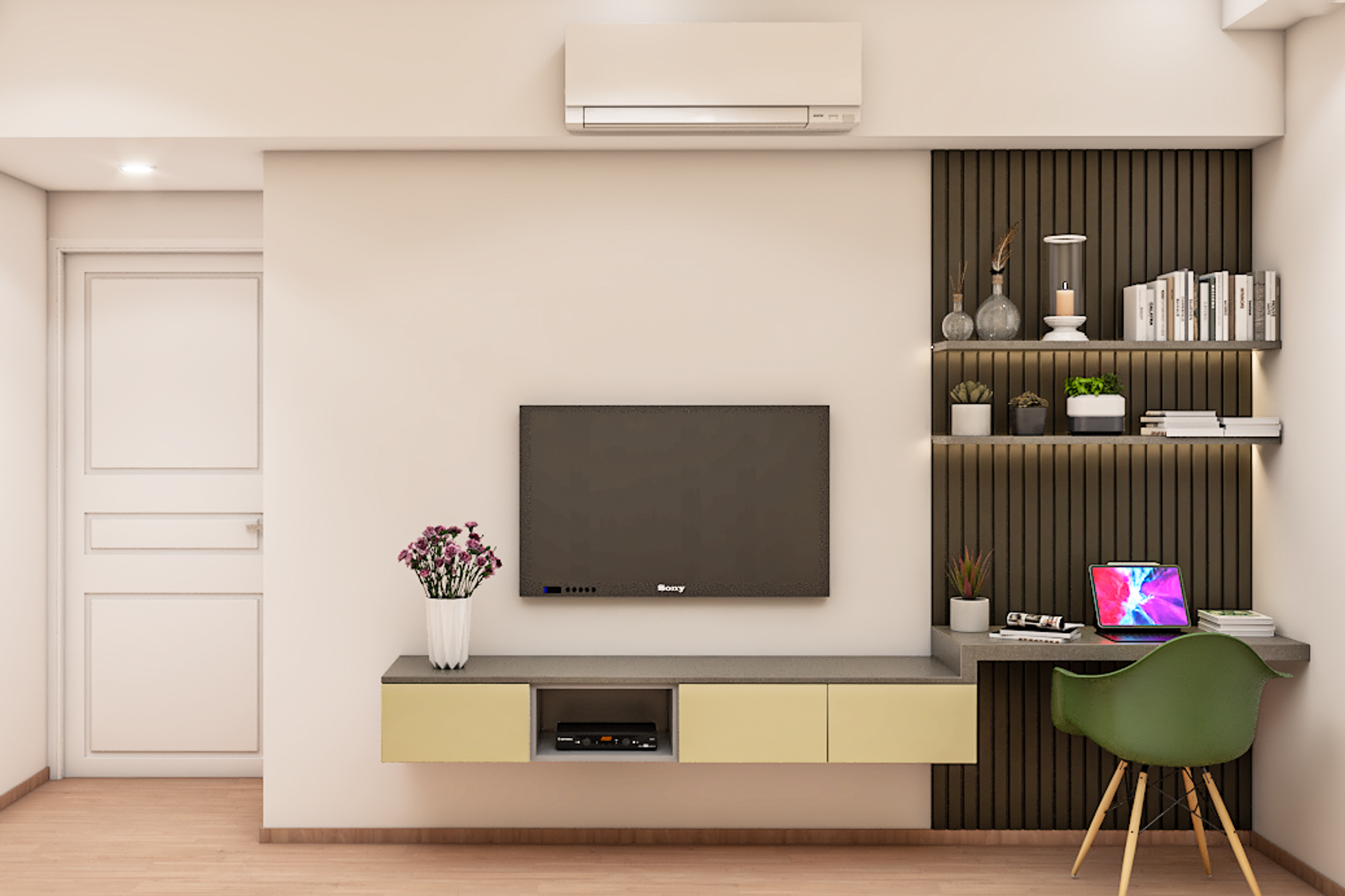 Spacious Easy To Maintain Contemporary Guest Room Ideas - Livspace