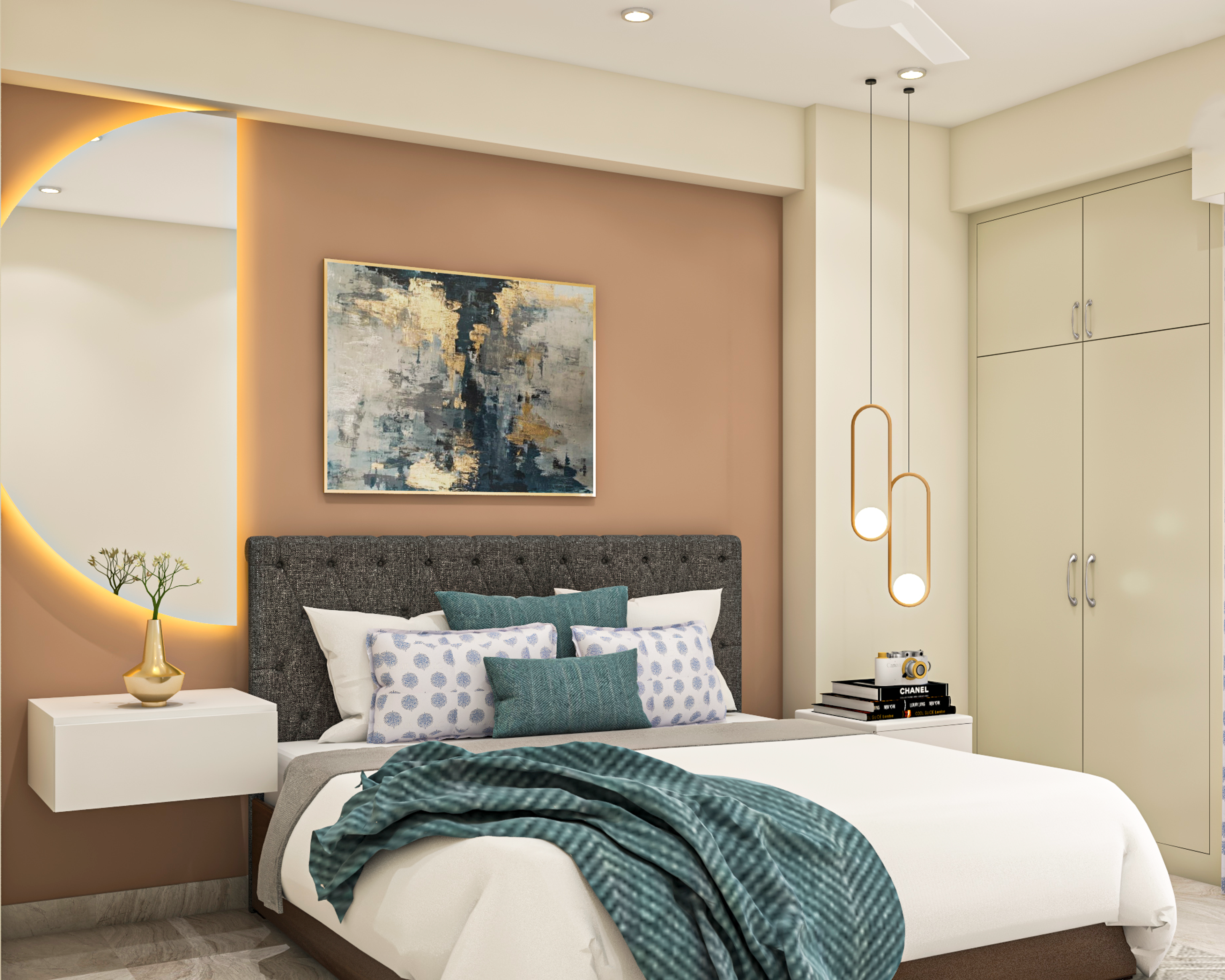 Modern Guest Room With Convenient Layout