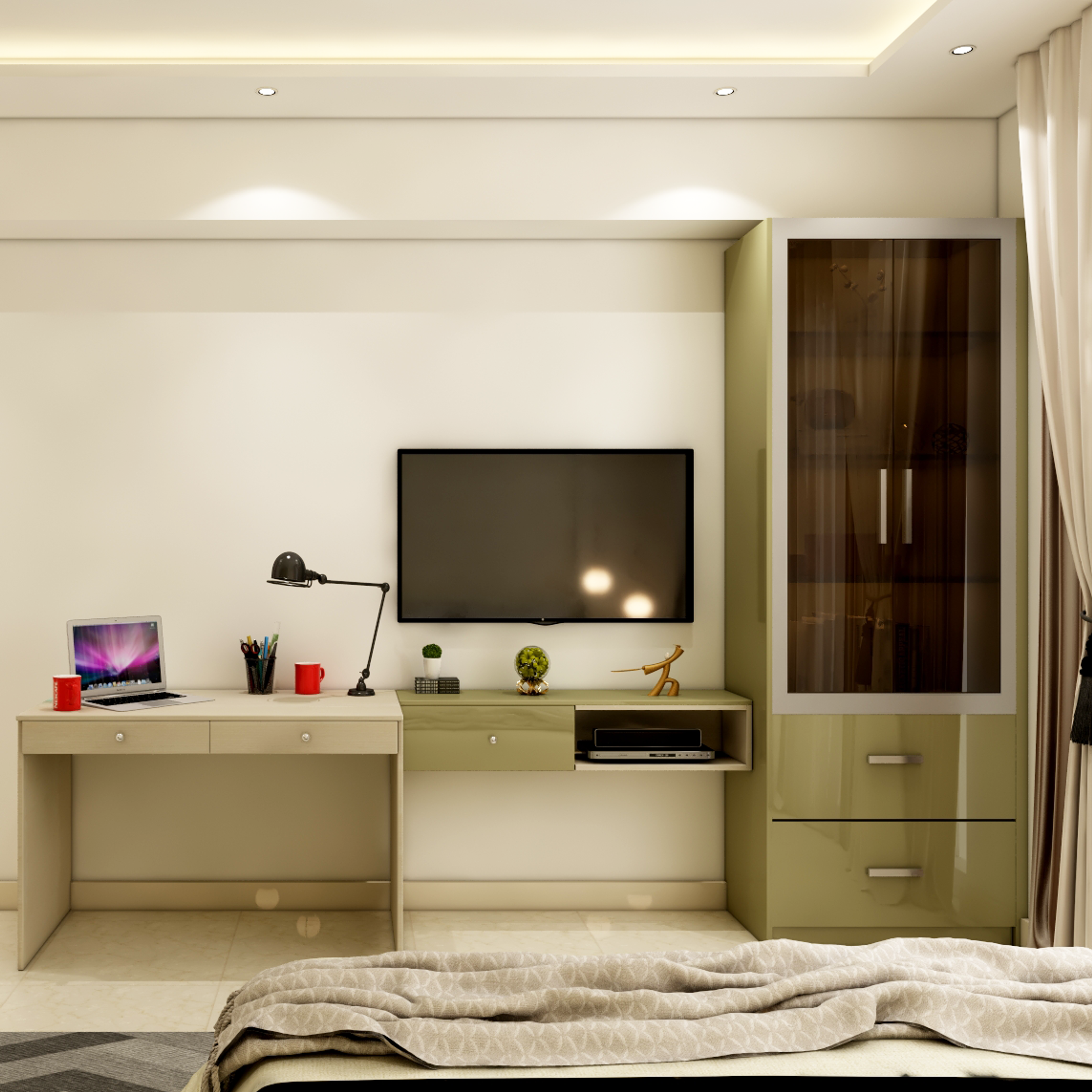 Spacious Easy To Maintain Guest Bedroom Designs - Livspace