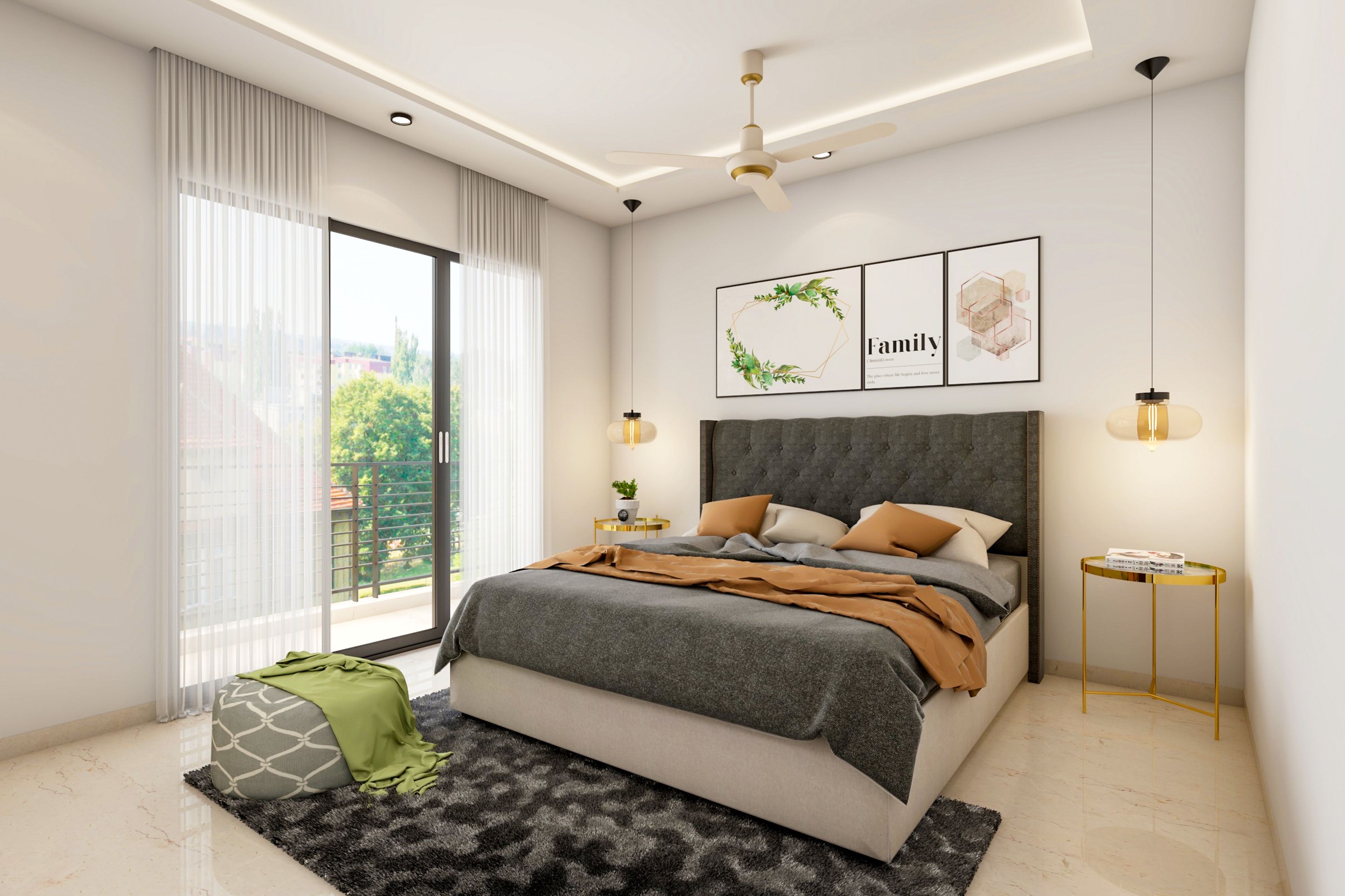Modern Easy To Maintain Guest Bedroom Design