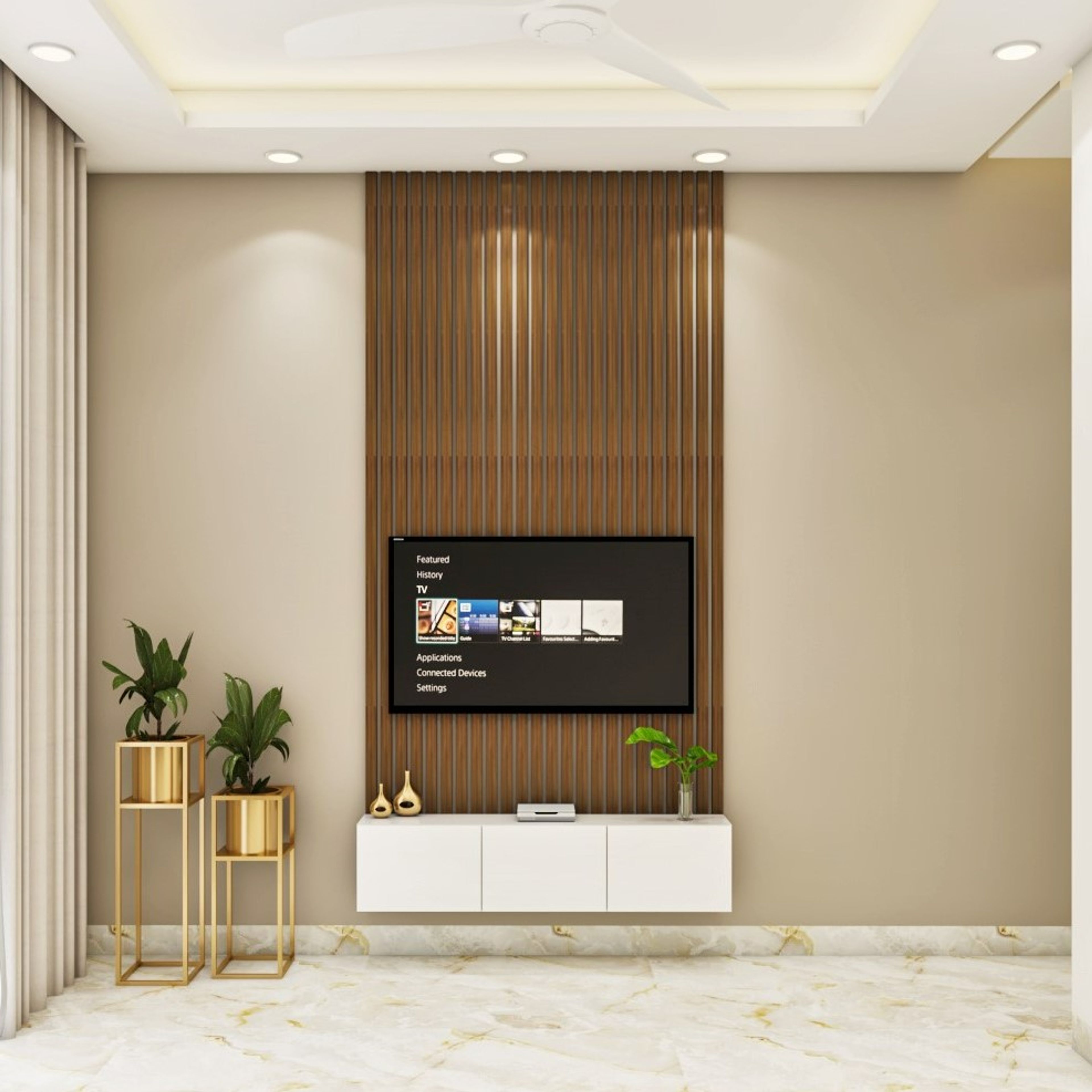 Modern Guest Room With Royal Interiors - Livspace