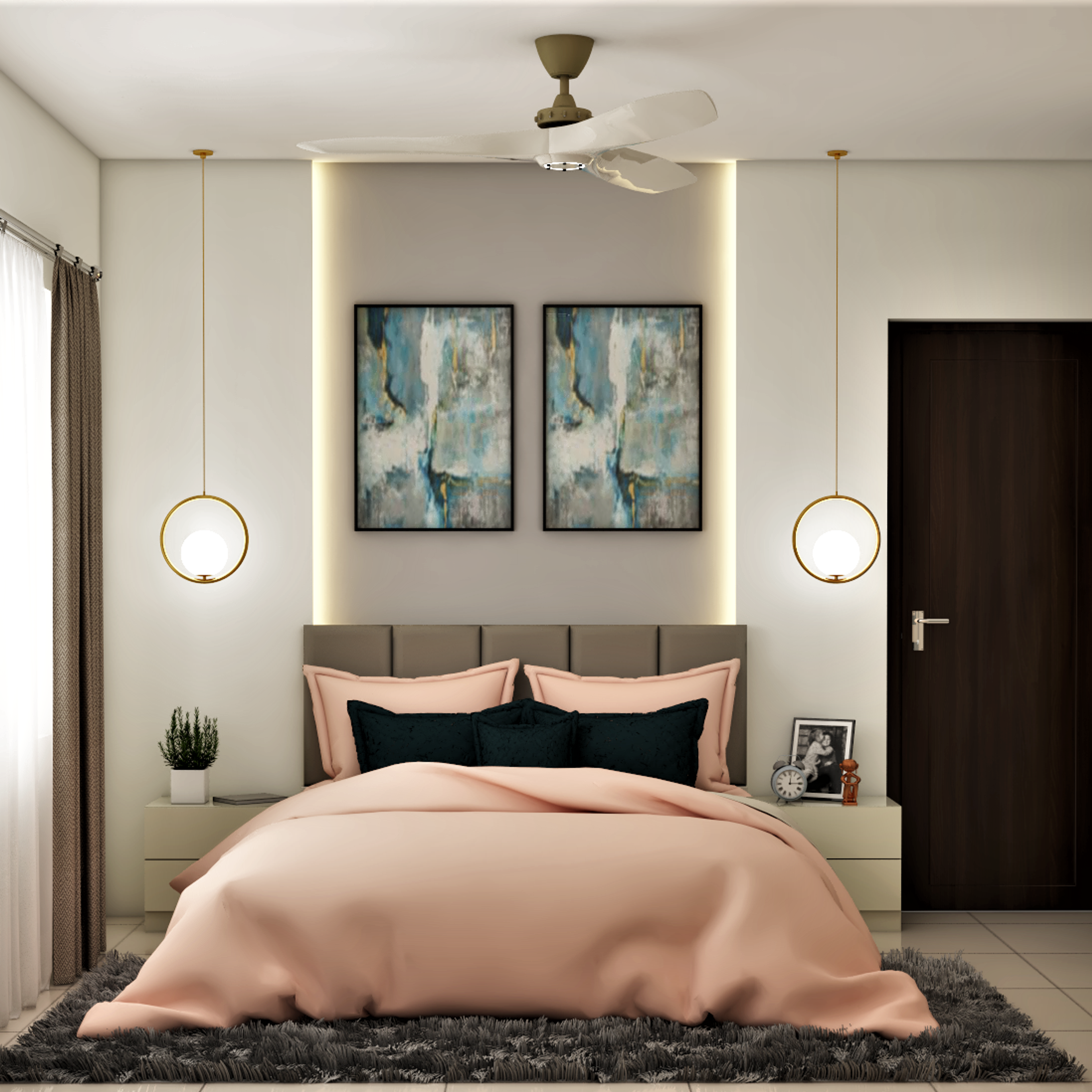 Shabby Chic Guest Bedroom Interior Design