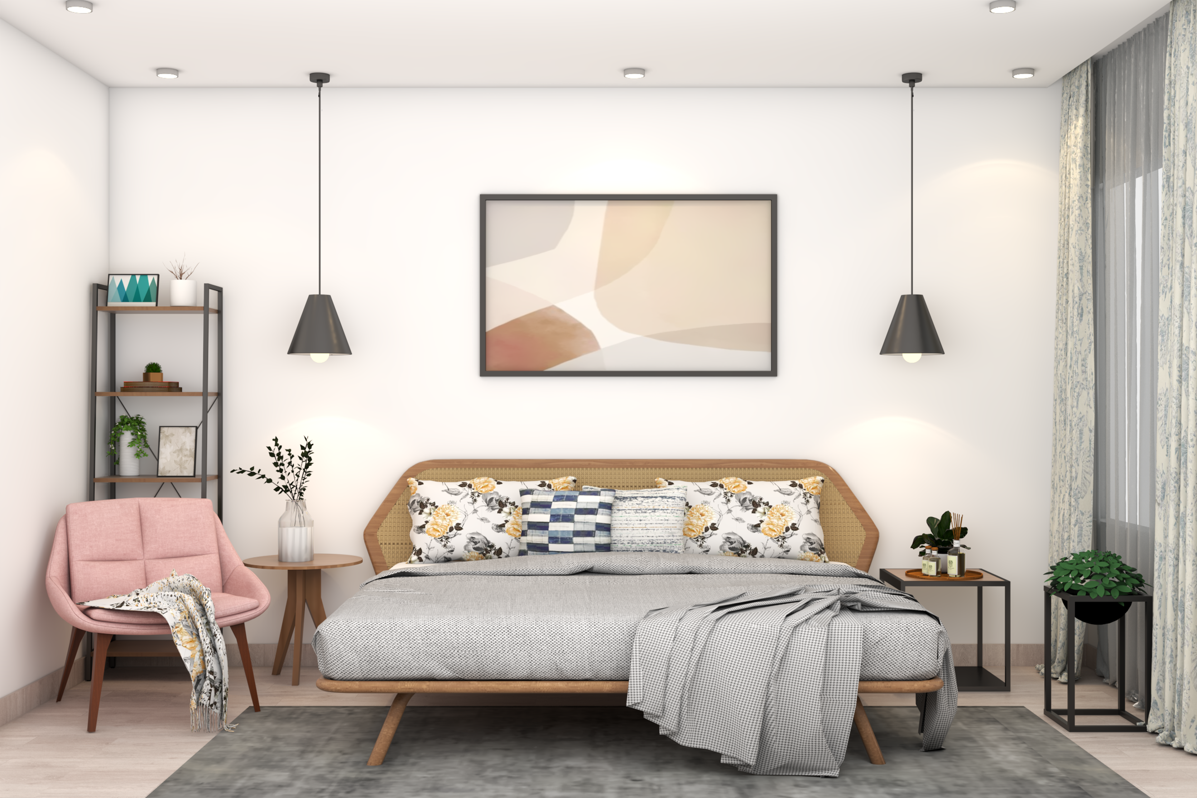 Modern Spacious Guest Bedroom Interior Design Ideas