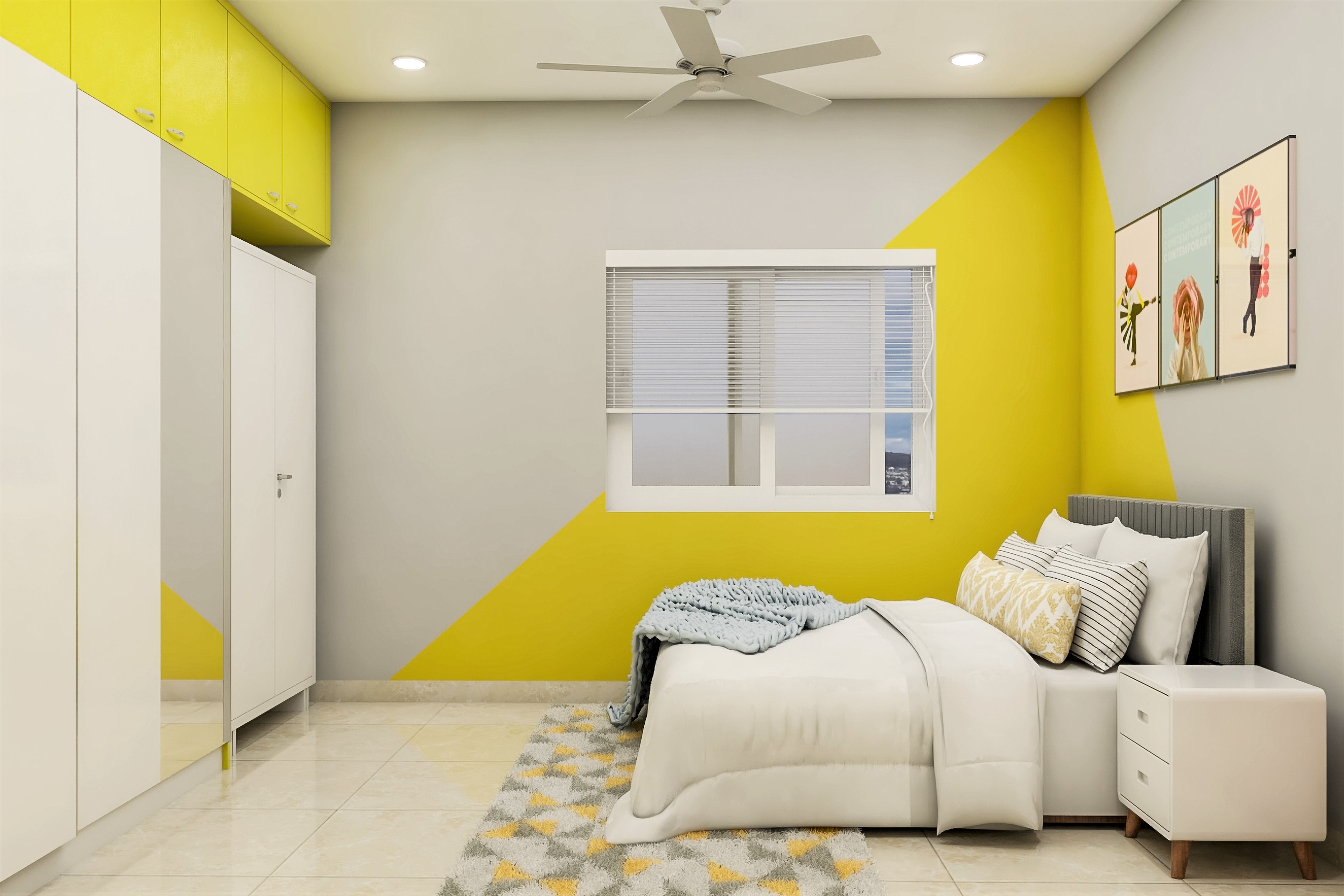 Modern & Convenient Guest Bedroom Design With Sleek Interiors - Livspace