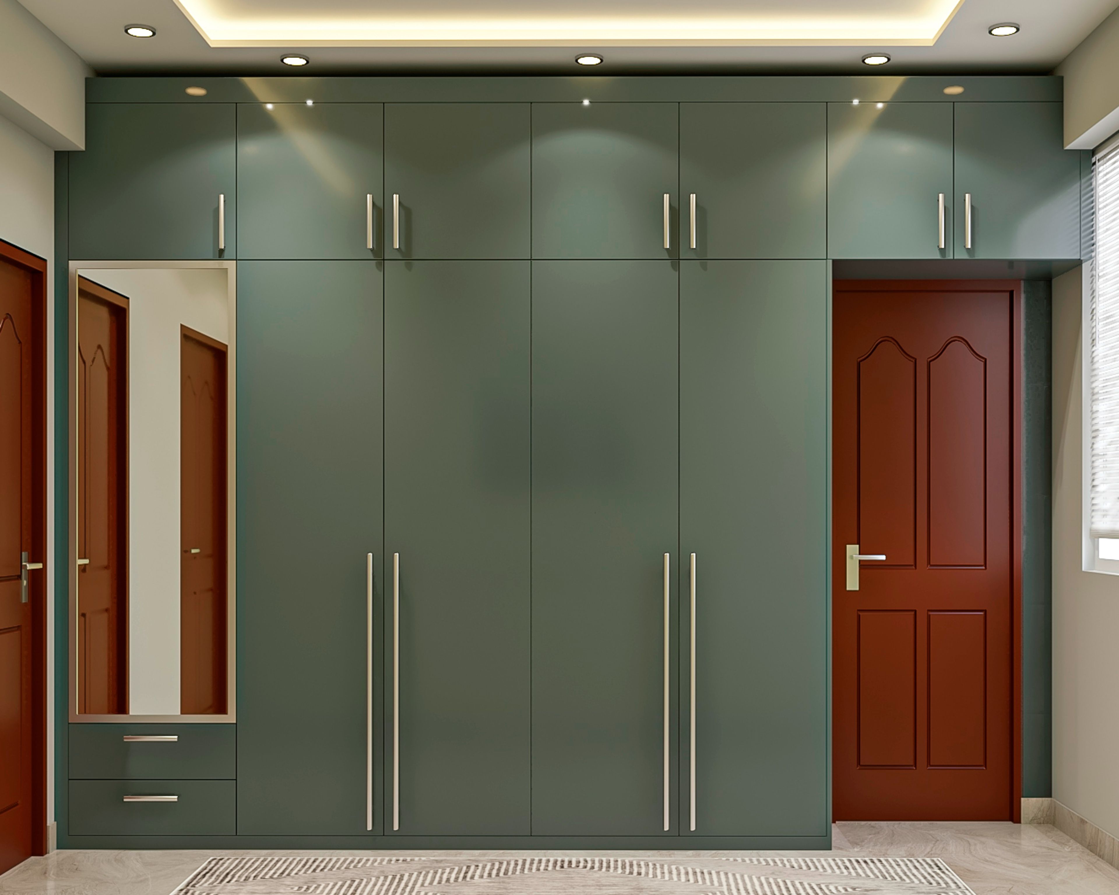 Classic Yellow-Grey Bedroom - Livspace