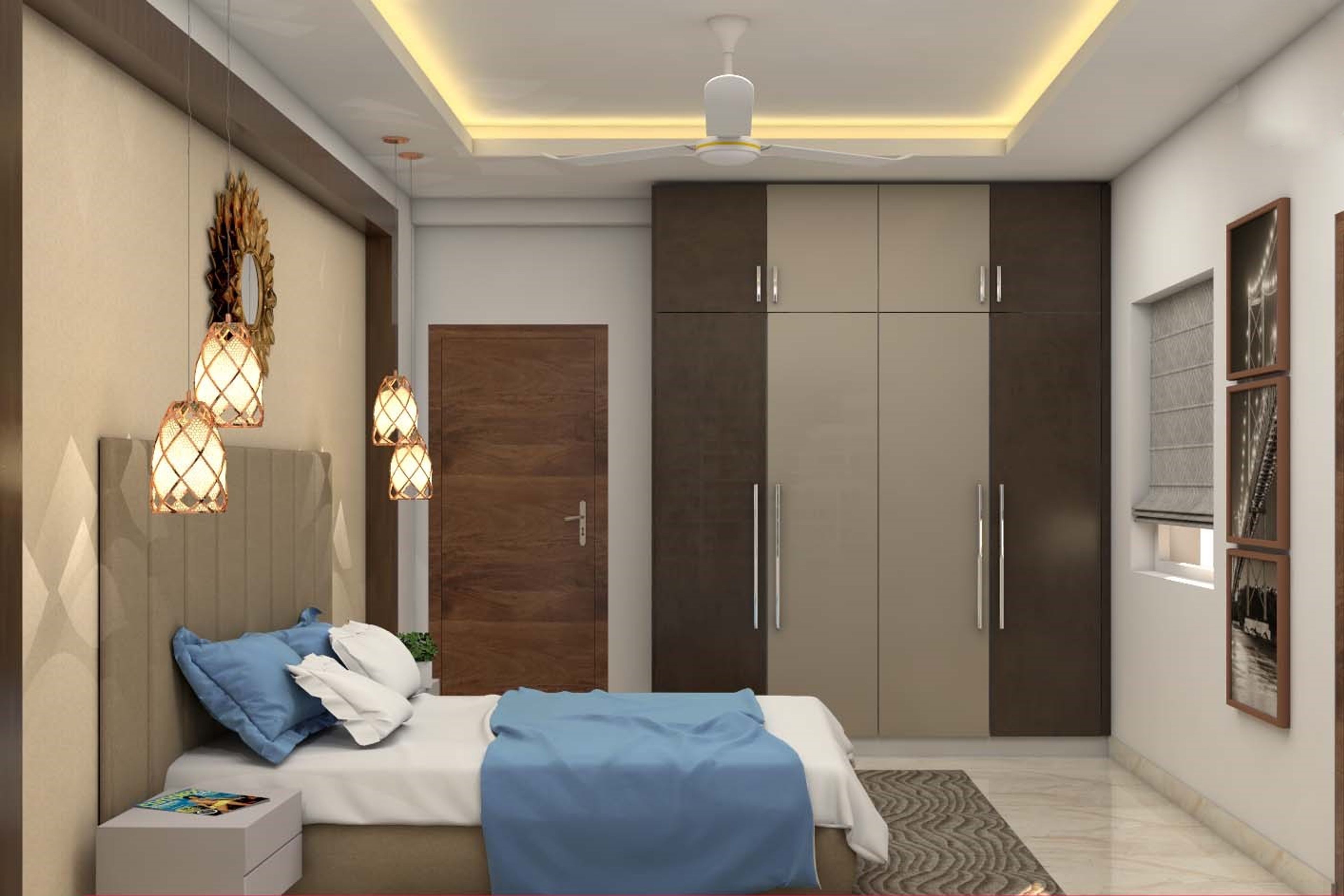 Simple Contemporary Guest Bedroom