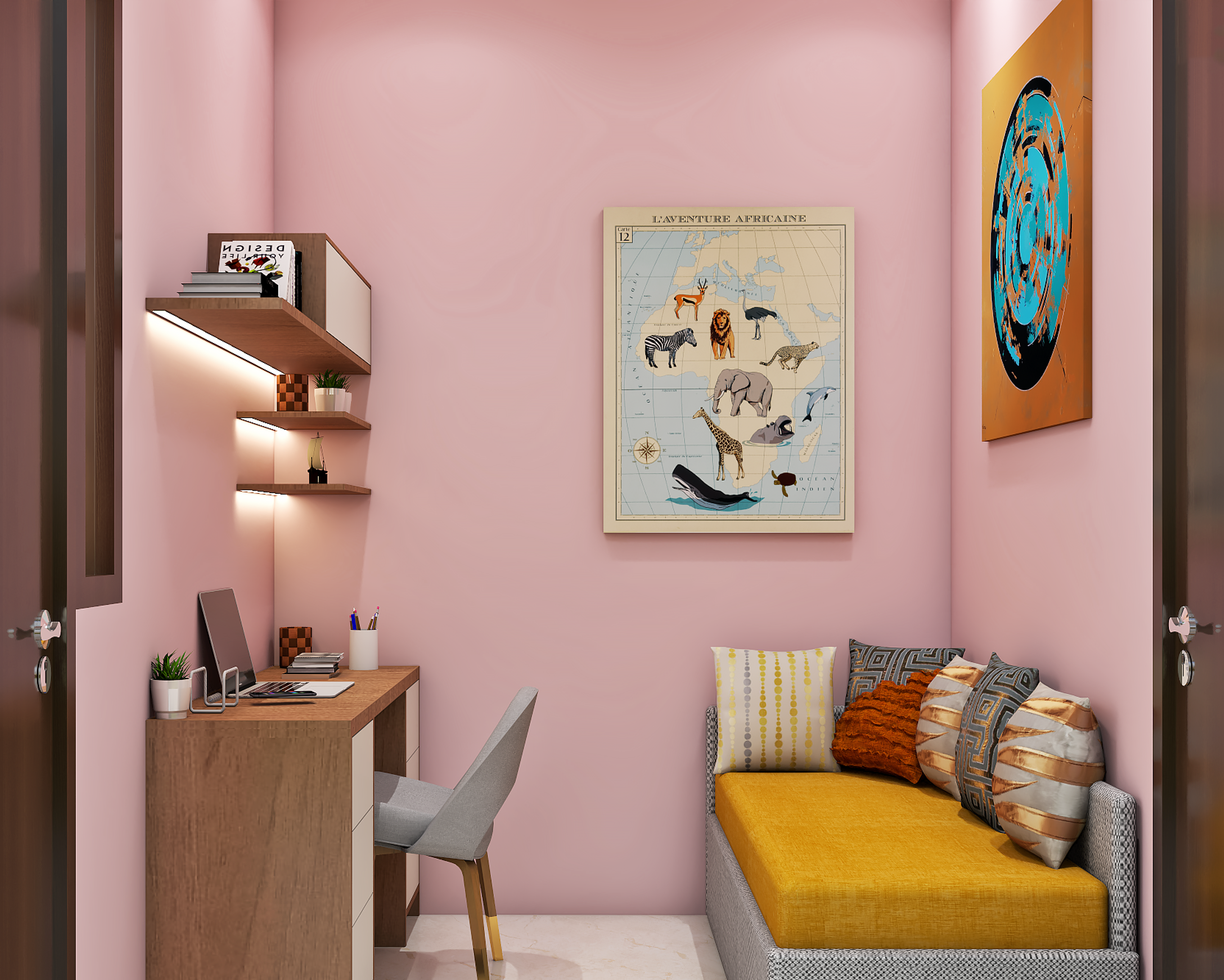 Modern Kids Study Room