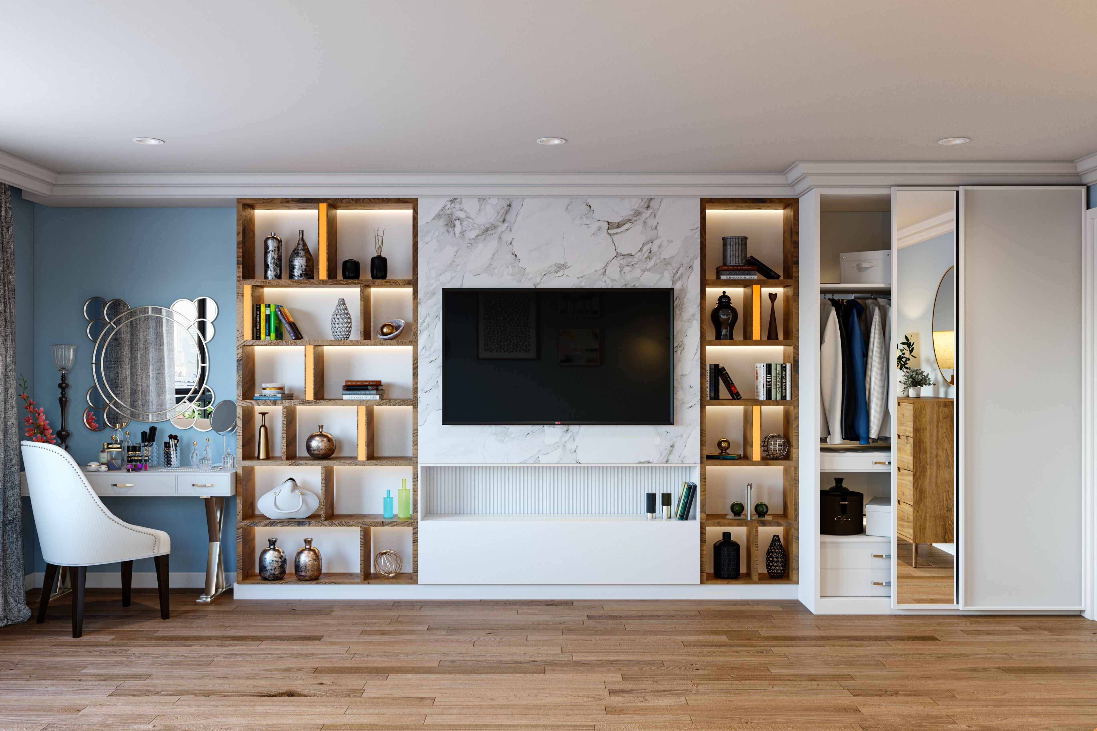 Compact Home Office Space With Contemporary Features