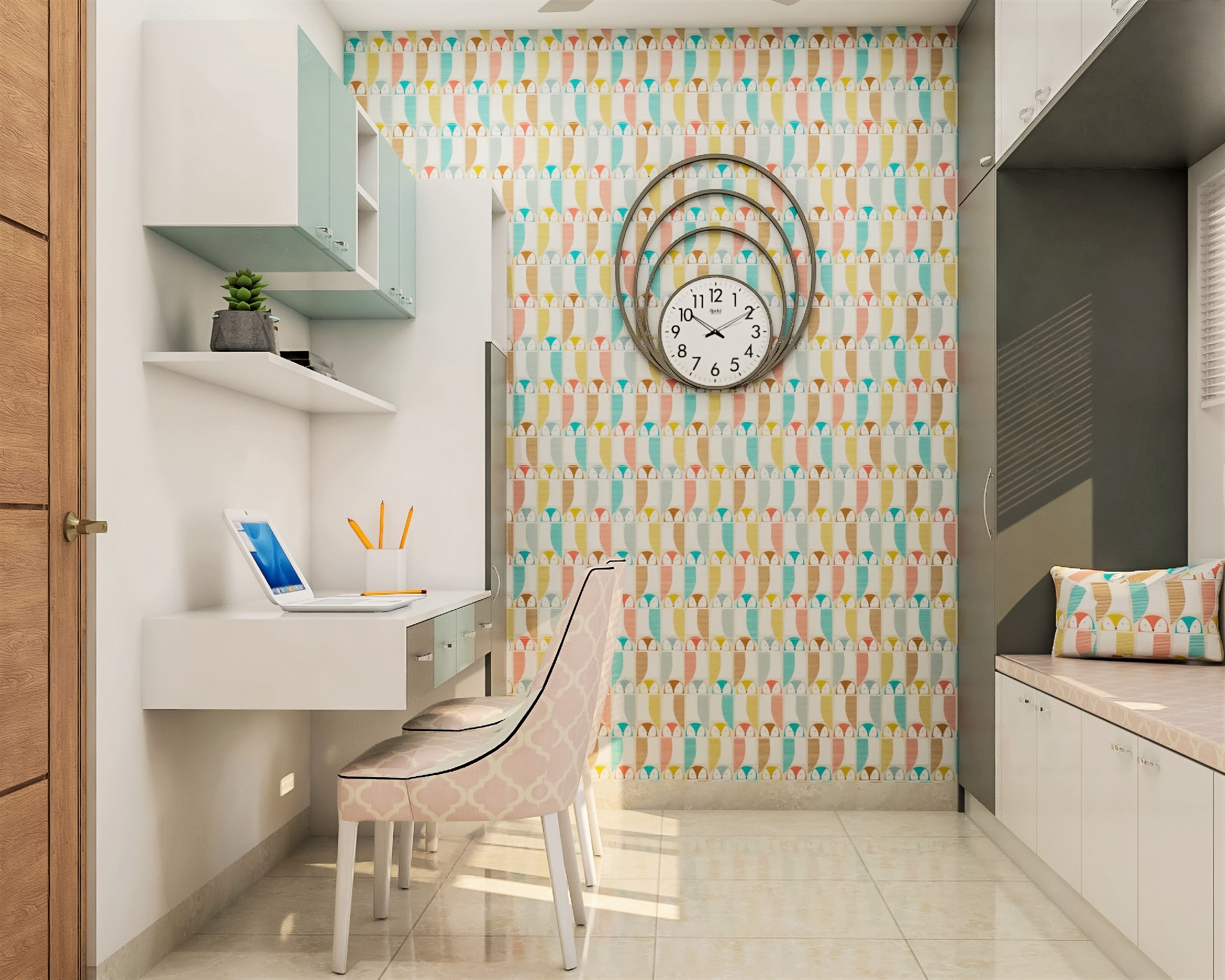 Convenient Home Office Design With Modern Interiors - Livspace