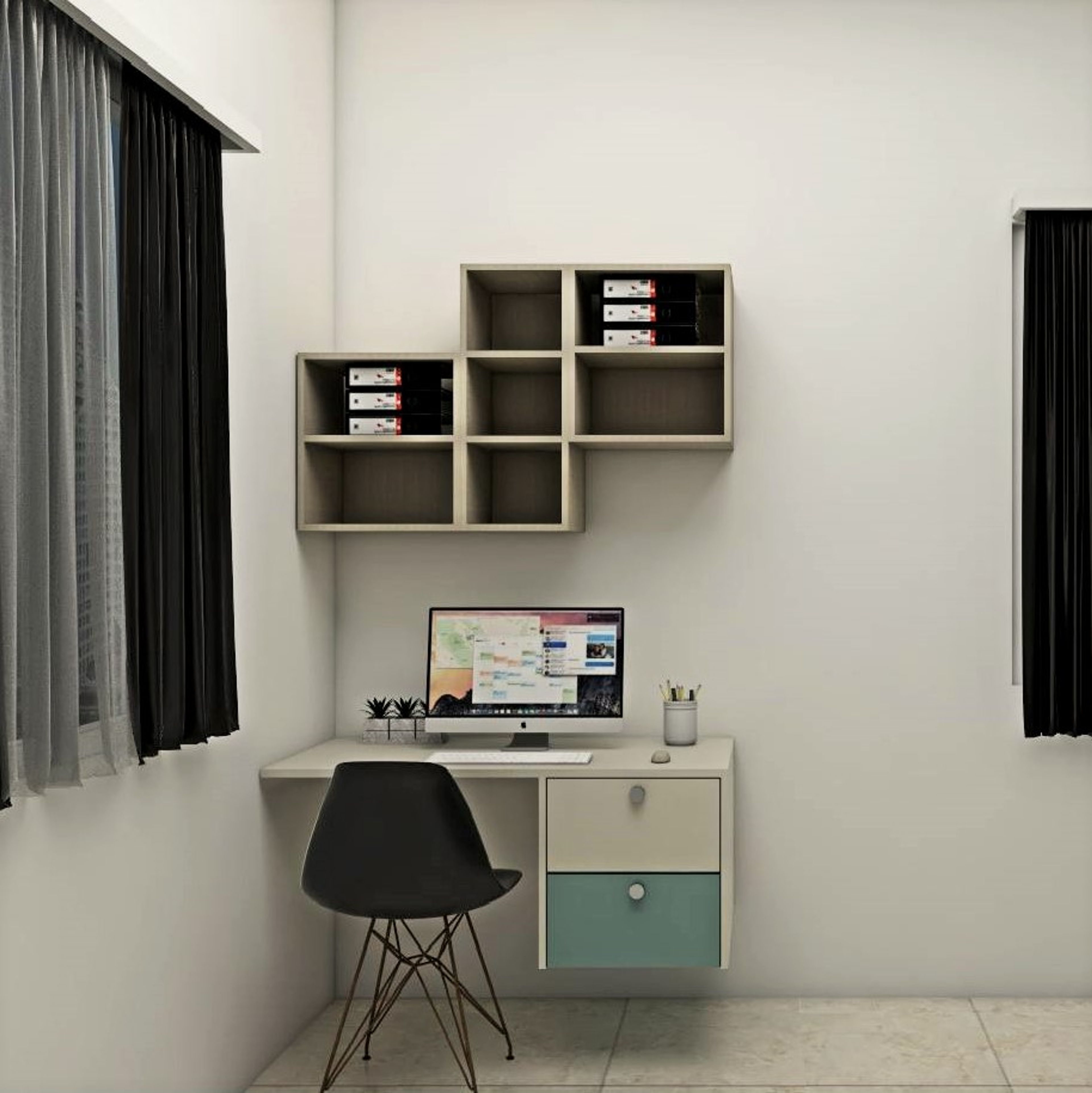 Modern Home Office Design For Rental Homes