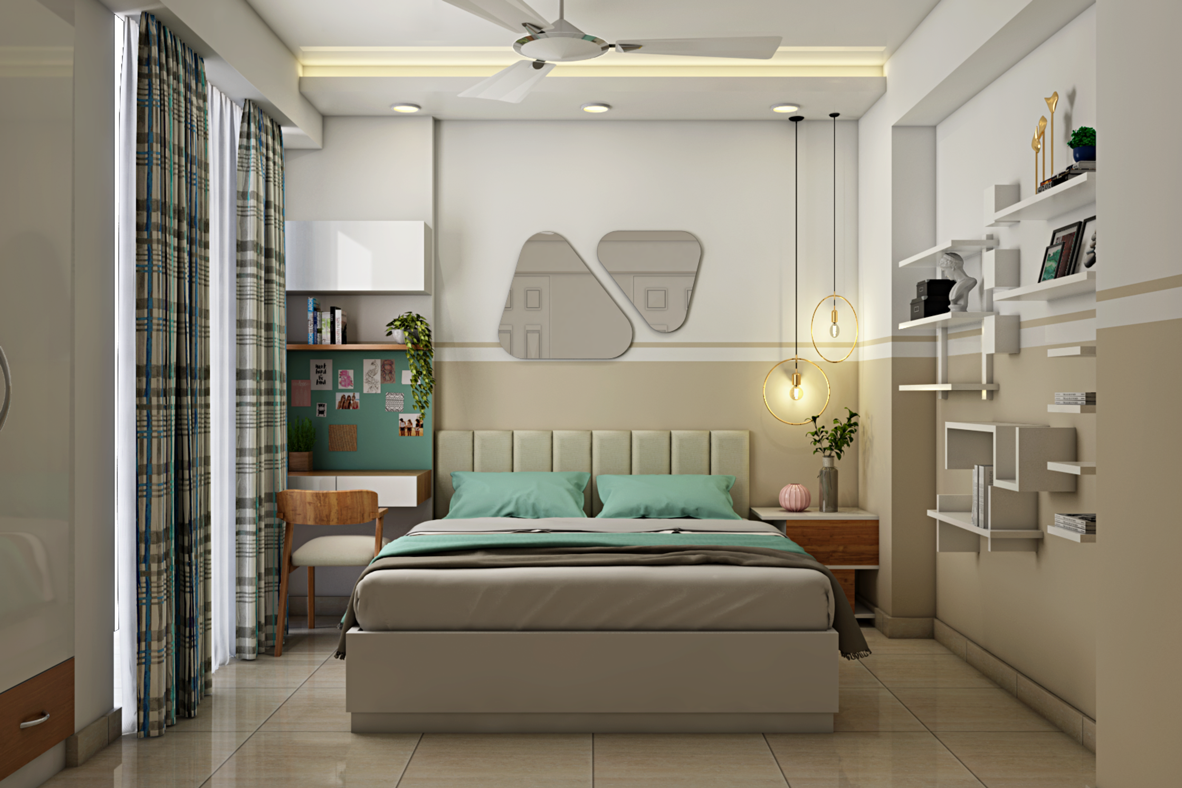 Modern and Spacious Bedroom