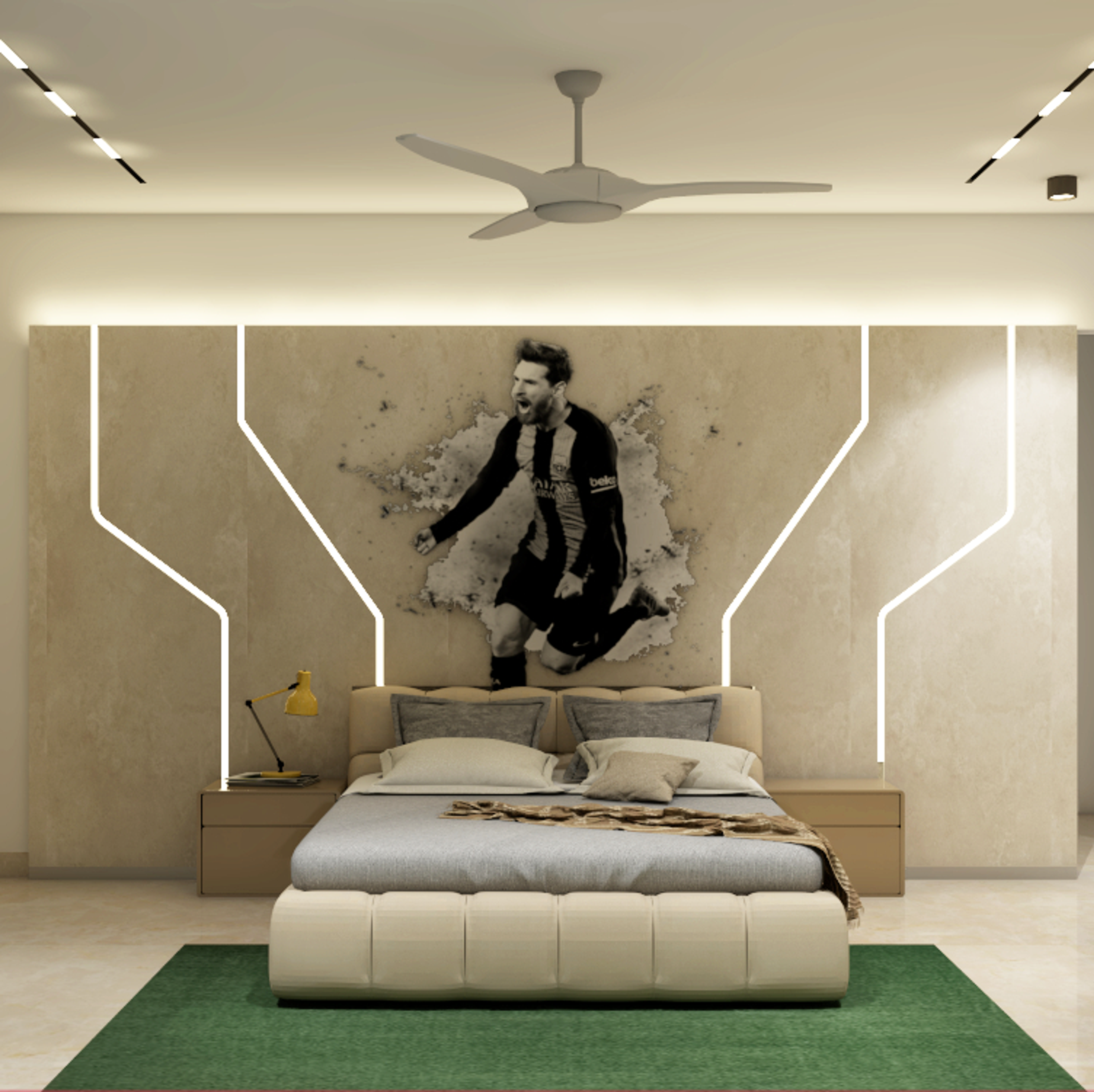 Bedroom for Sports Lovers
