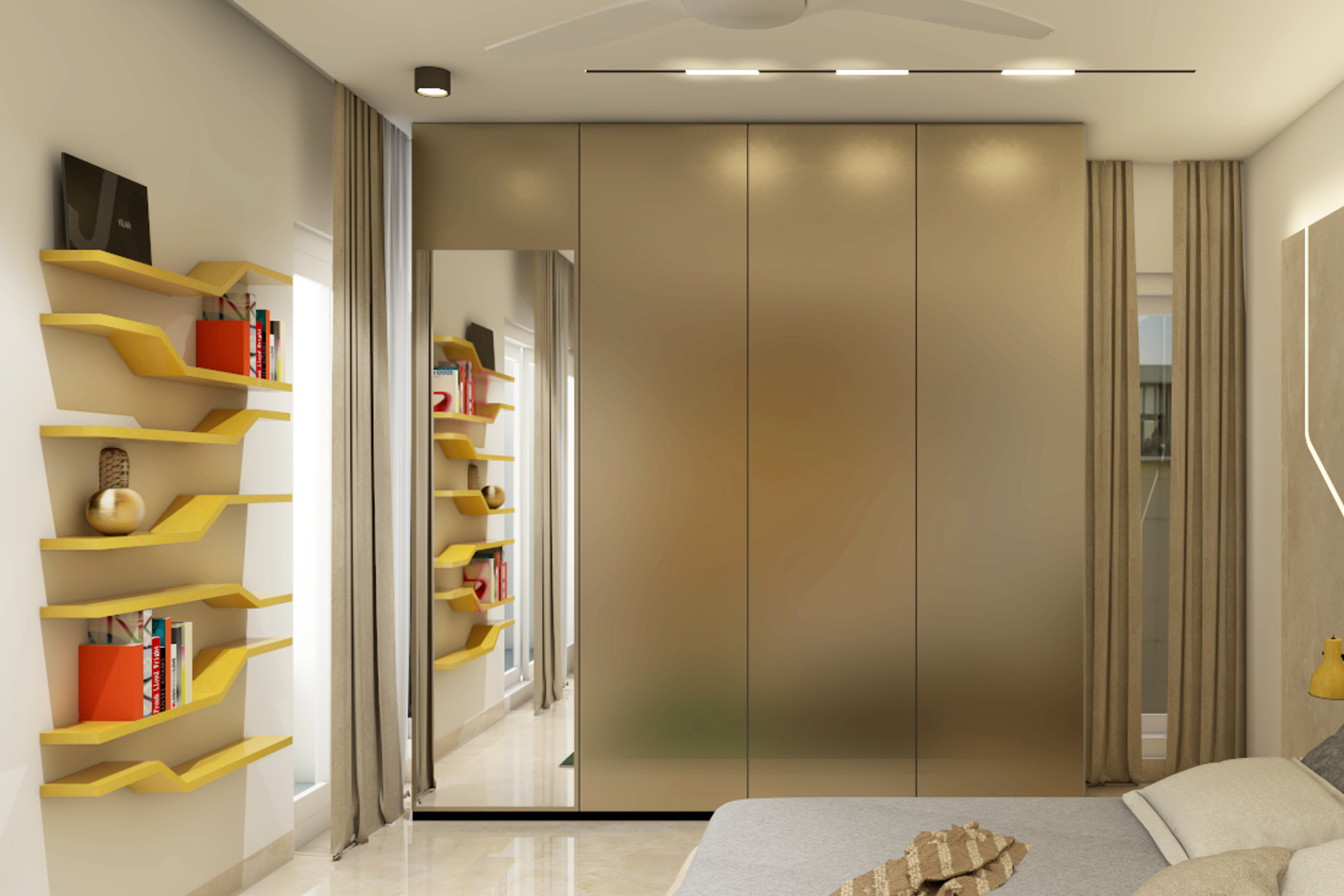 Classic Bedroom for Sports Lovers - Livspace