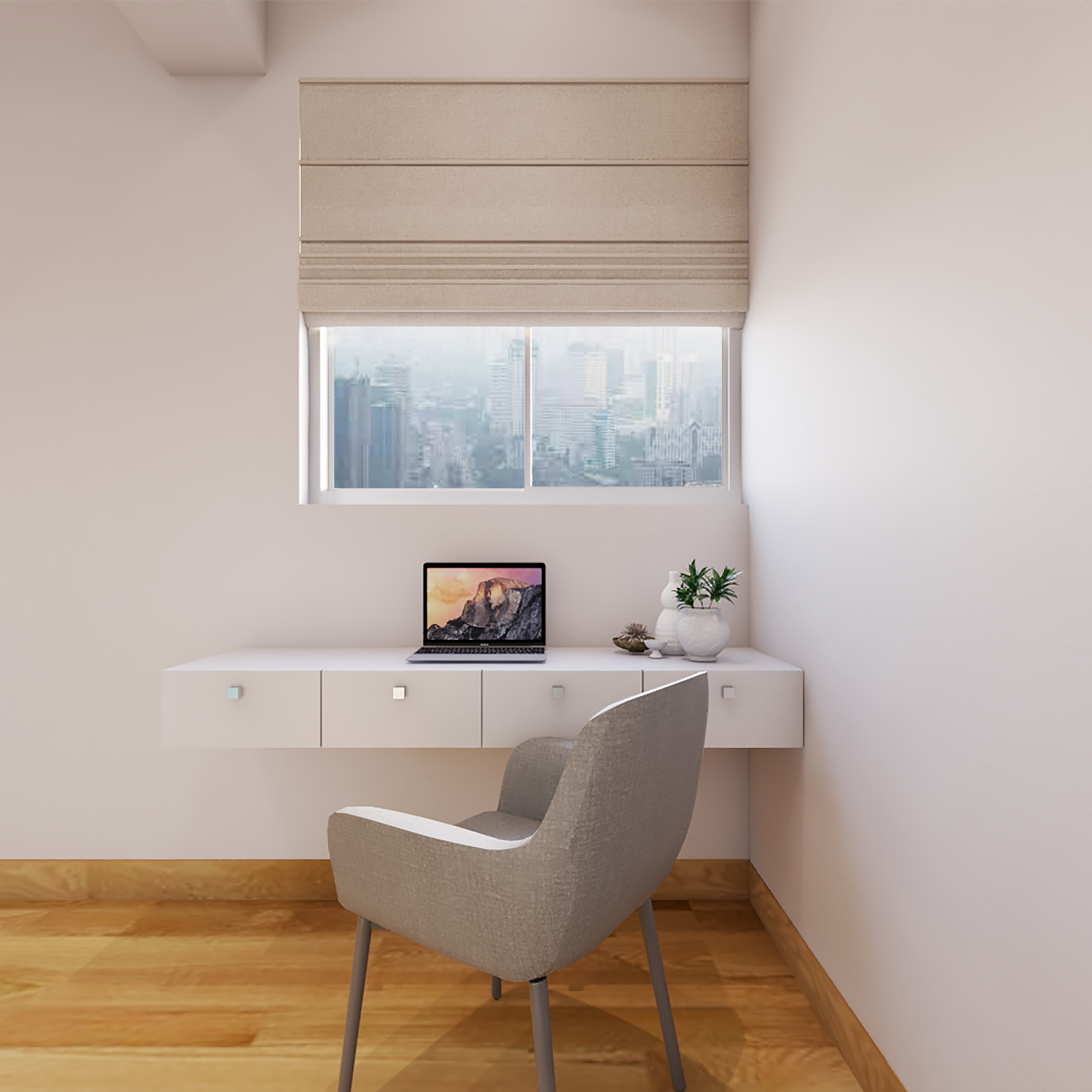 Kids Bedroom with Pencil Shaped Storage - Livspace