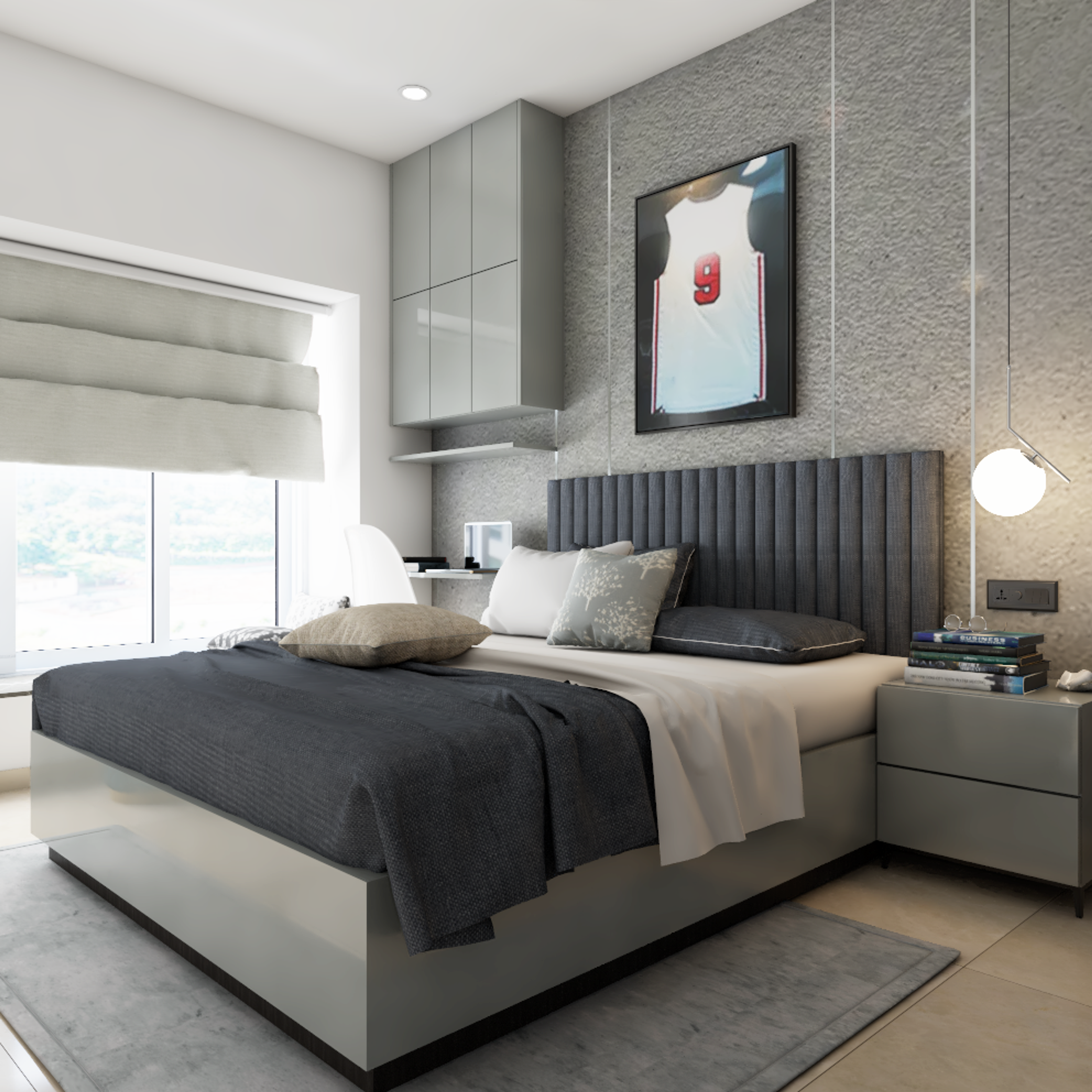 Black and Grey Bedroom