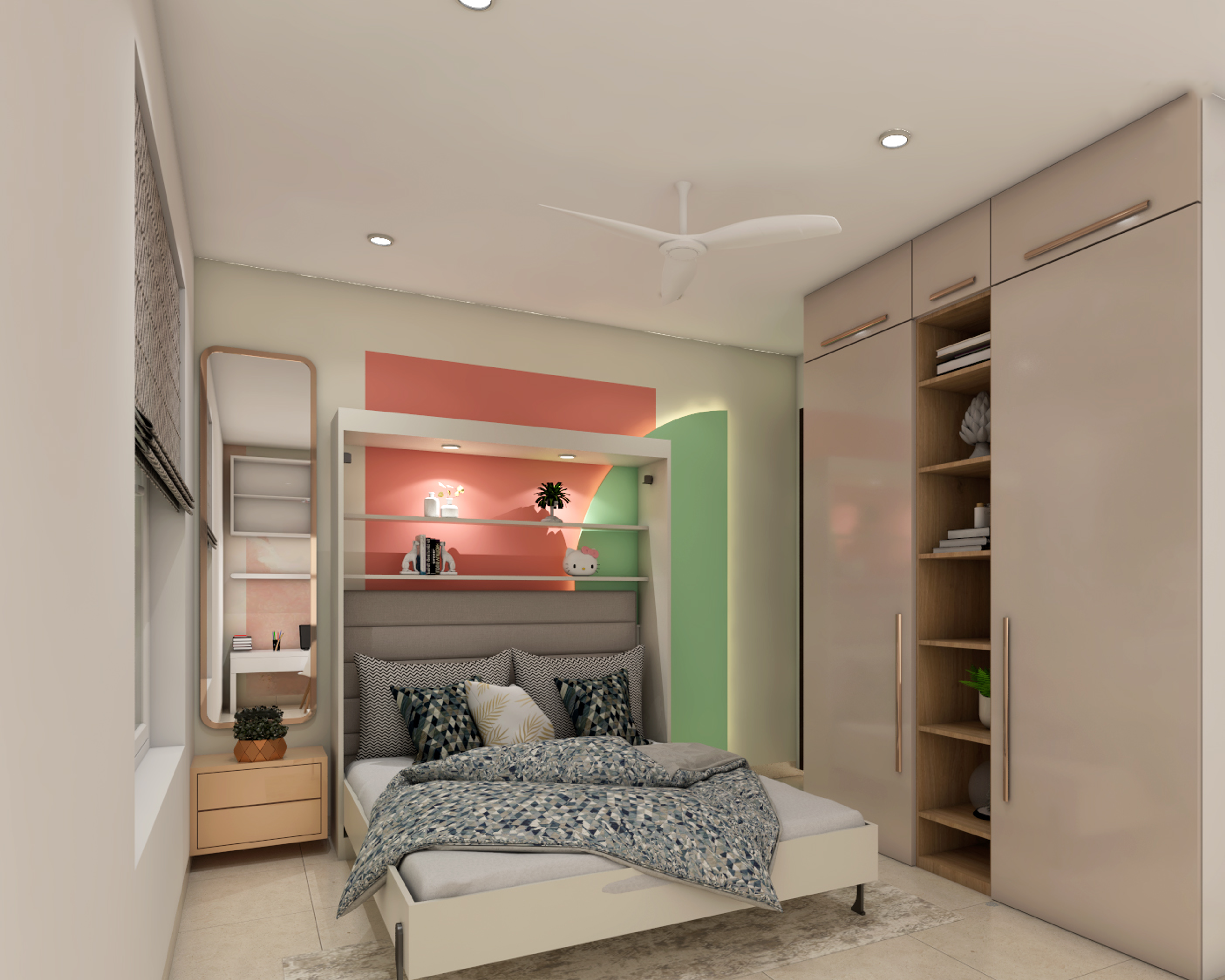 Compact Bedroom Design for Kids