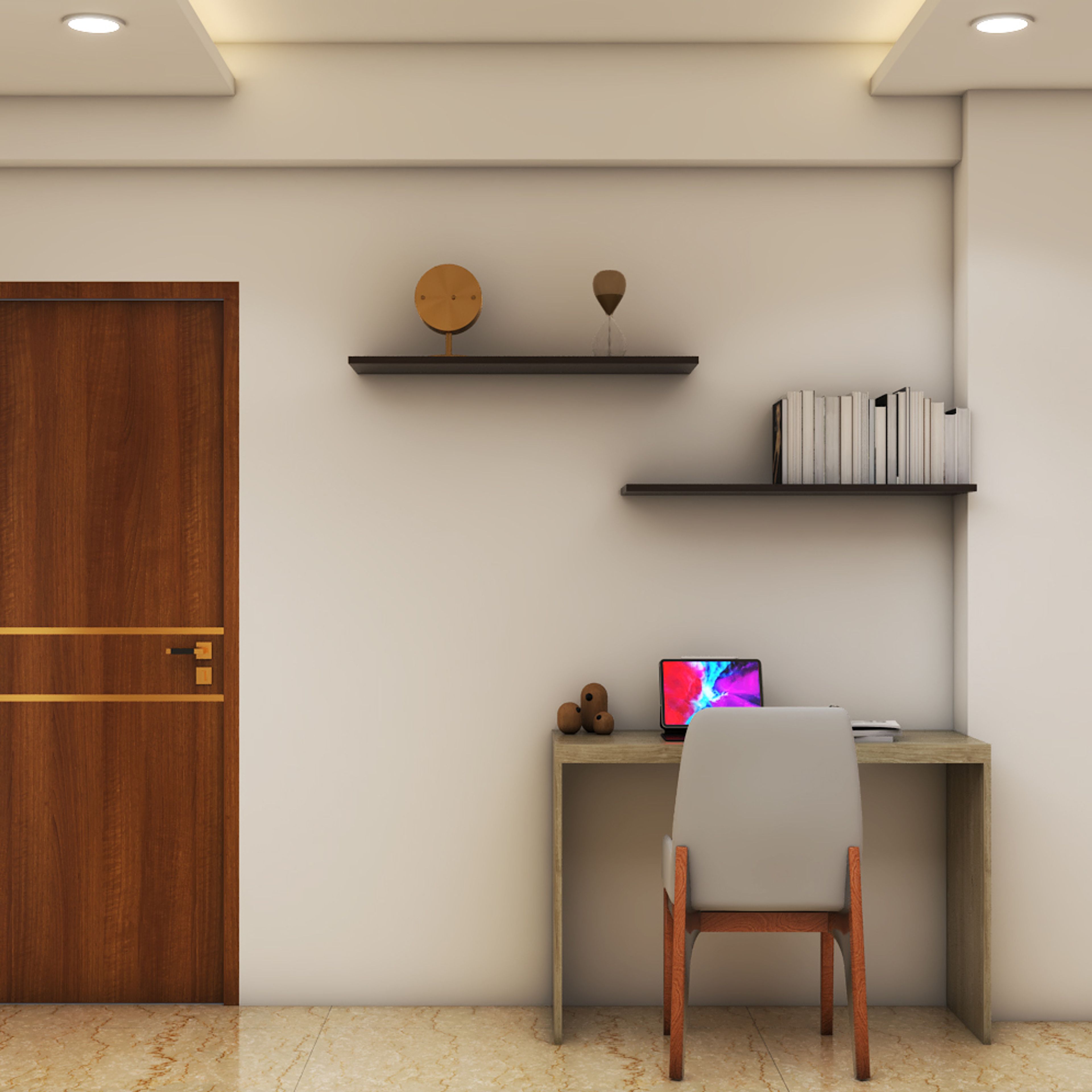 Modern Low Maintenance Kids Bedroom Design With Compact Interiors - Livspace